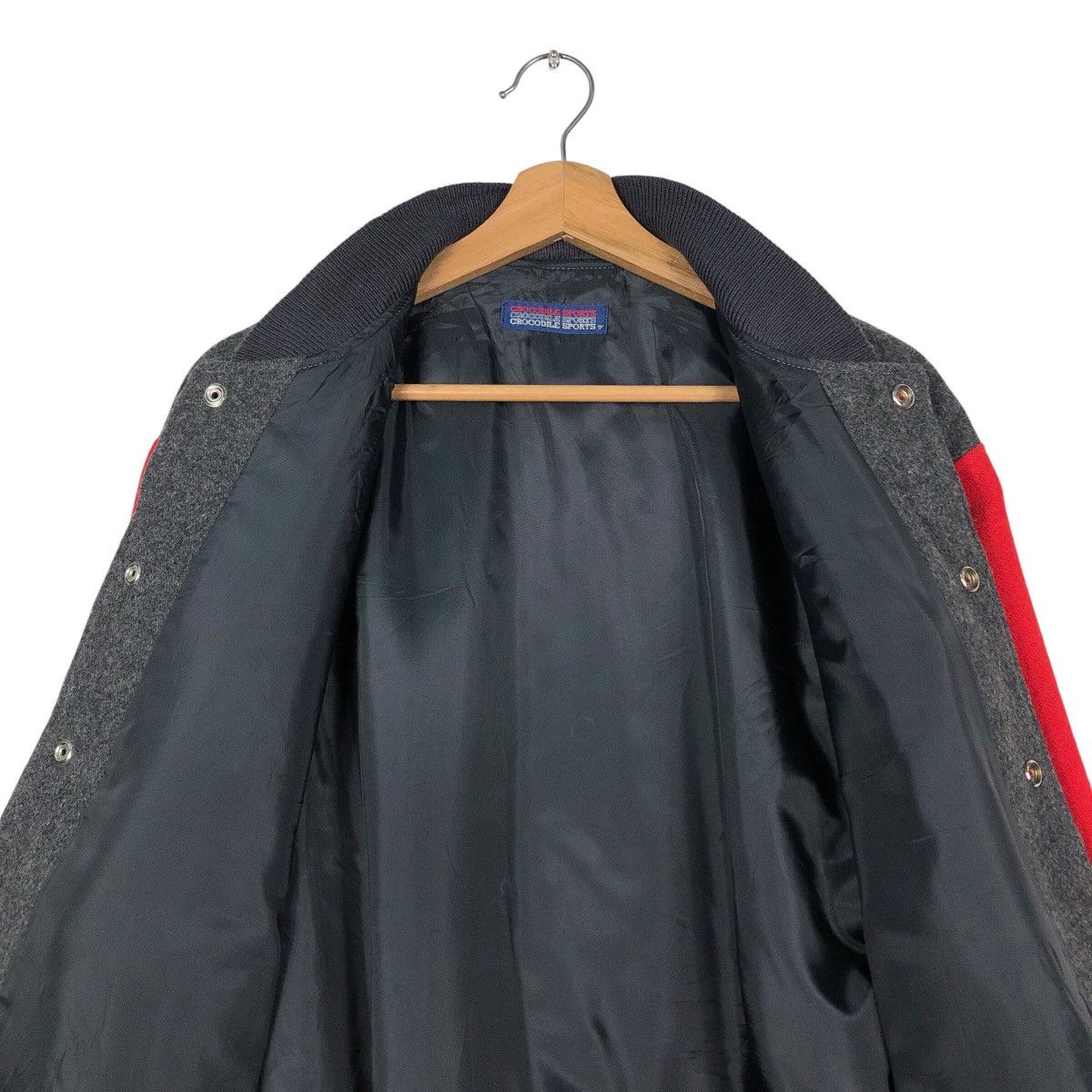 Japanese Brand Vintage Wool Varsity Bomber Jacket Crocodile Sports BigLogo Size US M / EU 48-50 / 2 - 15 Thumbnail