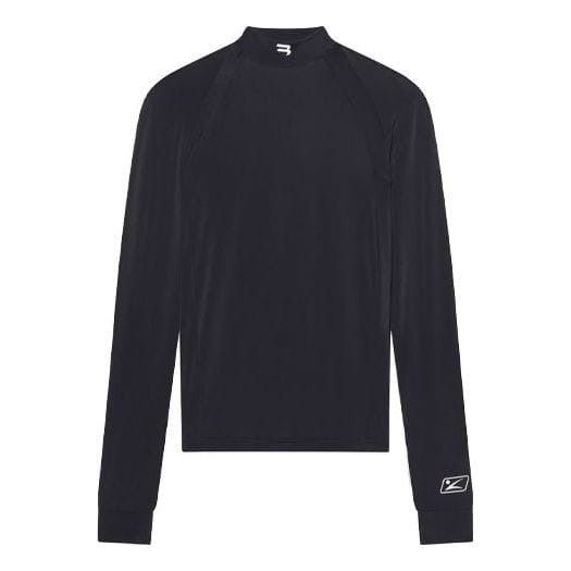 Balenciaga o1bcso1str1124 Sporty B Long Sleeve Tank Top in Black Size M / US 6-8 / IT 42-44 - 1 Thumbnail