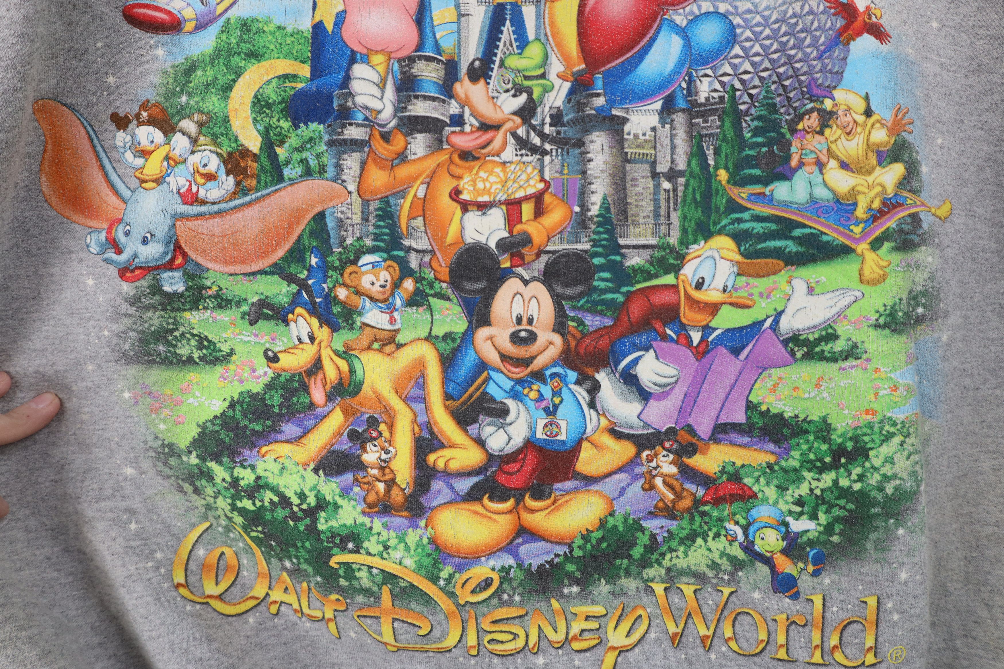 Vintage Vintage Y2K Walt Disney World Spell Out Full Zip Hoodie Size US M / EU 48-50 / 2 - 14 Thumbnail