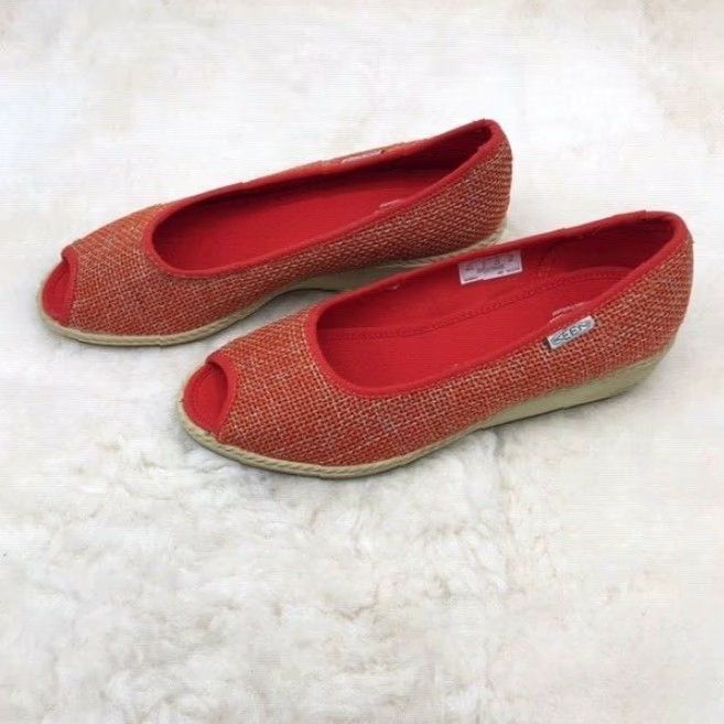 KEEN VINTAGE KEEN Womens Pump Wedge Jute Casual Pumpkin Orange US 10 M Size US 10 / IT 40 - 3 Thumbnail