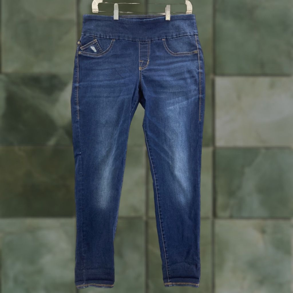 Vintage Rock & Republic Jeans Womens 32 x 29 Fever Pull On Slimming Denim Cure X Jeans Body Fit 80s 90s Designer USA Womens Size 24" / US 00 / IT 34 - 1 Thumbnail