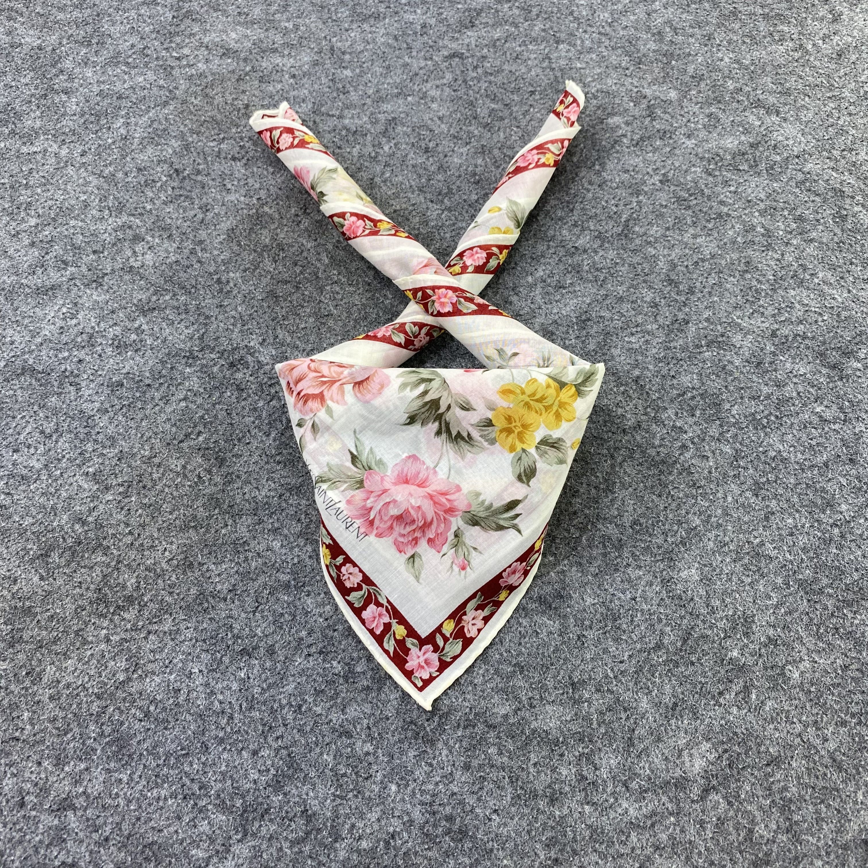 Yves Saint Laurent Yves Saint Laurent Handkerchief /Bandana /Neckerchief-B2266 Size ONE SIZE - 2 Thumbnail
