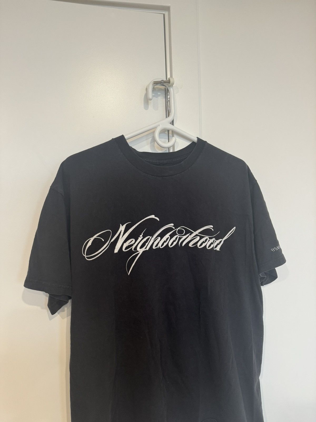 Stussy × Vintage RARE Stussy x Neighborhood Script T Shirt Logo Size US L / EU 52-54 / 3 - 2 Thumbnail