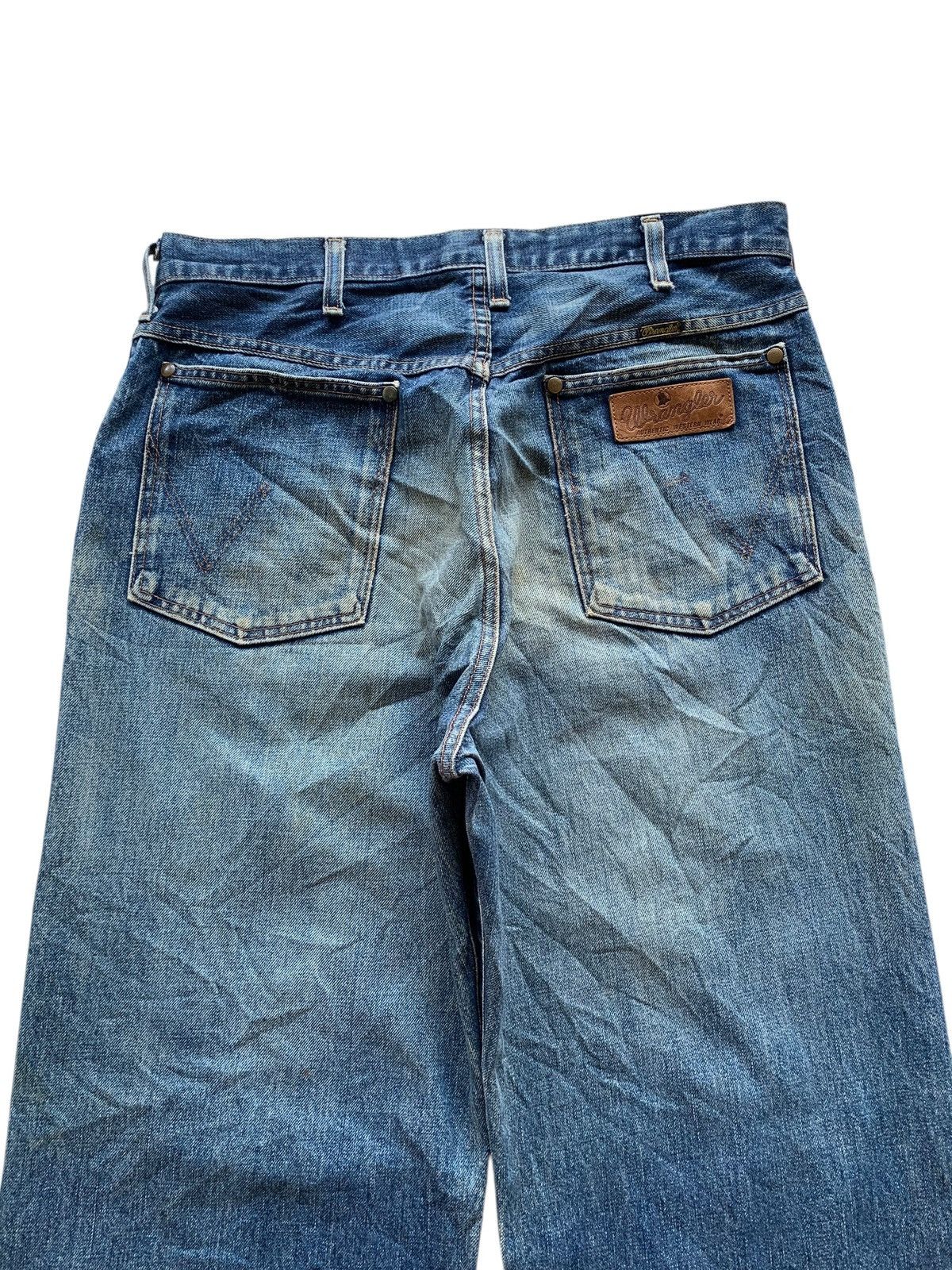 Wrangler VINTAGE WRANGLER SELVEDGE BAGGY RUSTY DISTRESSED DENIM Size US 33 - 8 Thumbnail