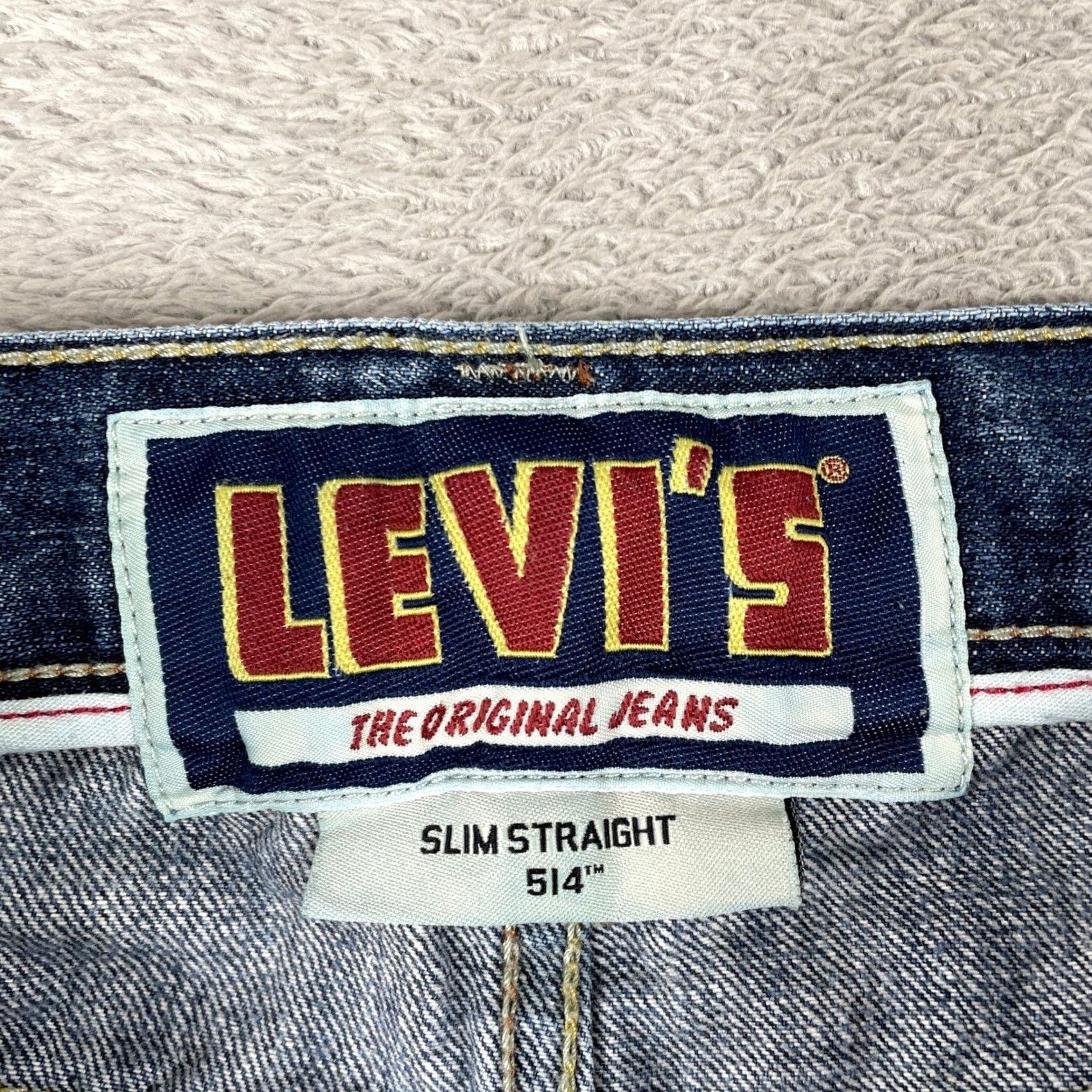 Levi's Levi's 514 Jeans Mens 34x34 Blue Slim Straight Leg Denim Y2K Skater Size US 34 / EU 50 - 4 Thumbnail