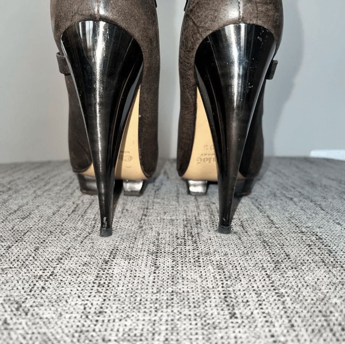 Chloe Chloe leather horseshoe horn heel platform boots Size US 10.5 / IT 40.5 - 9 Thumbnail