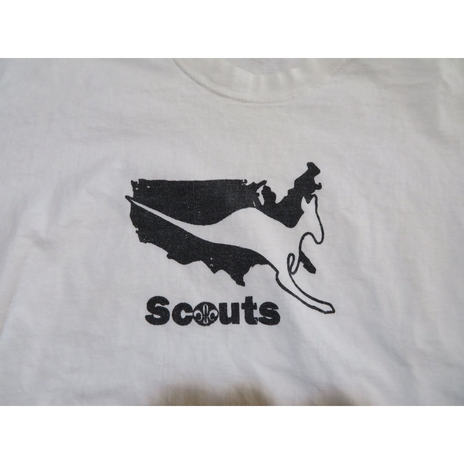 Lee 90s Boy Scouts BSA United States Kangaroo White T-shirt Sz L Size US L / EU 52-54 / 3 - 2 Thumbnail