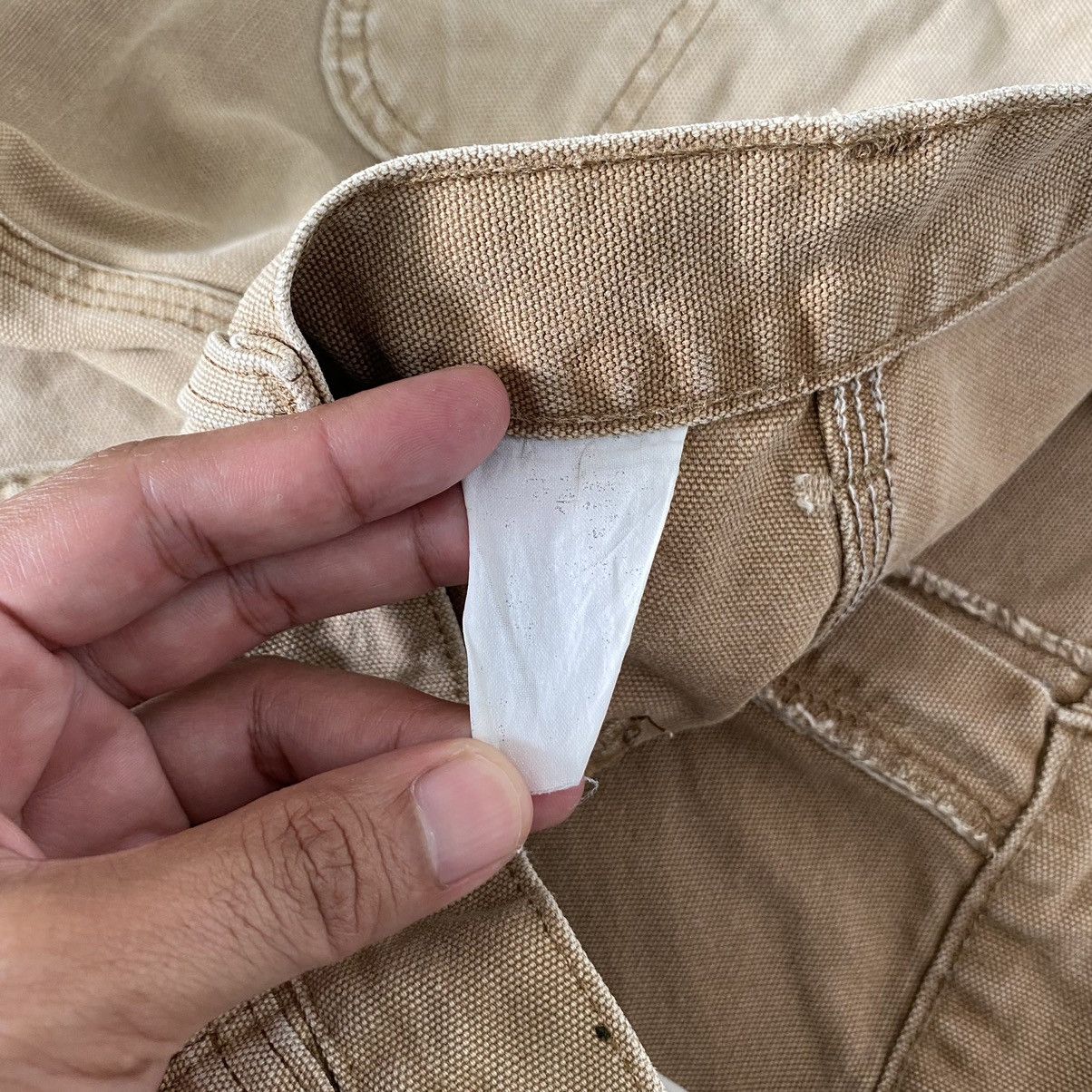 Carhartt Vintage Carhartt Faded Tan Repaired Carpenter Work Pants Size US 32 / EU 48 - 23 Thumbnail