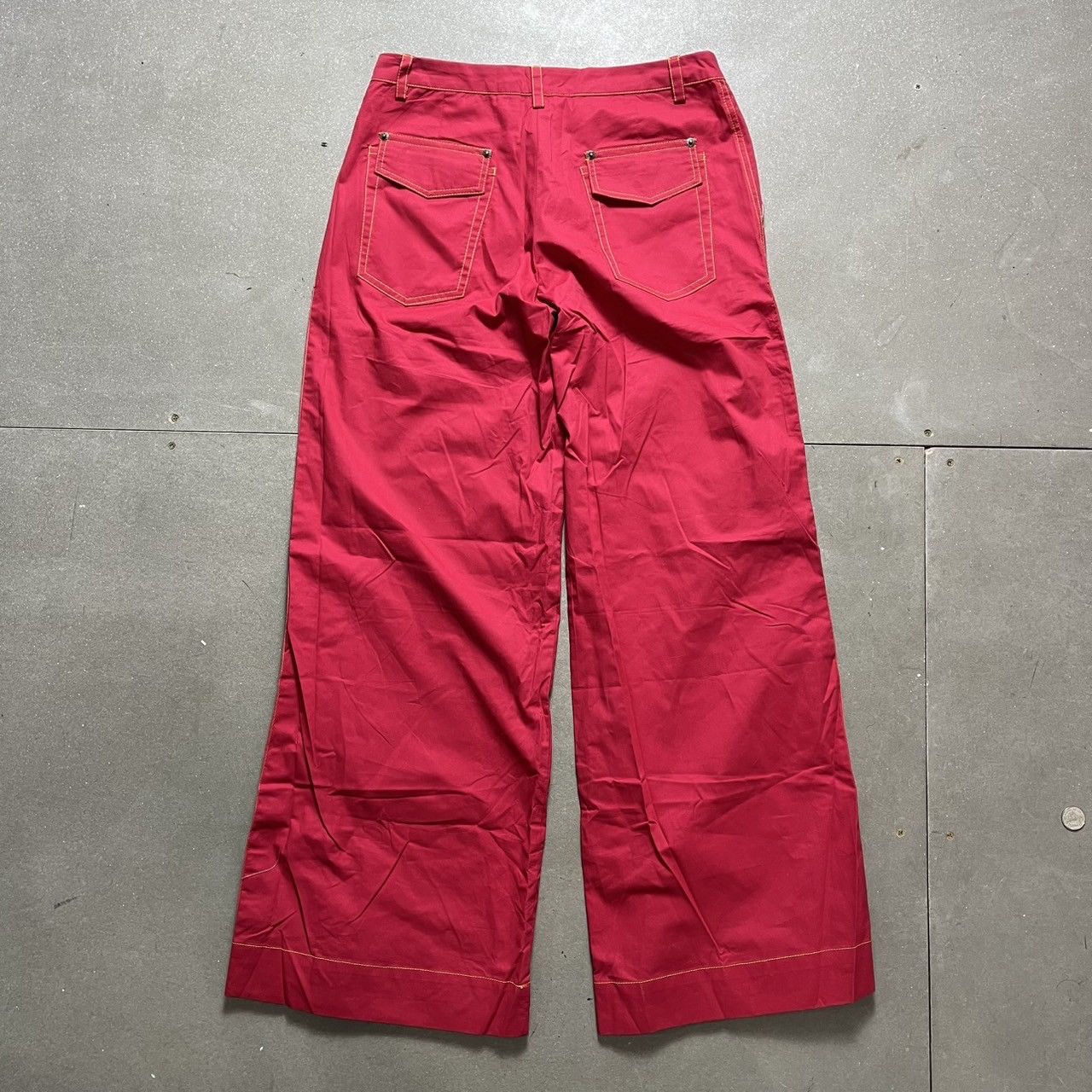 Cop Copine Red & Yellow Stitch Pant