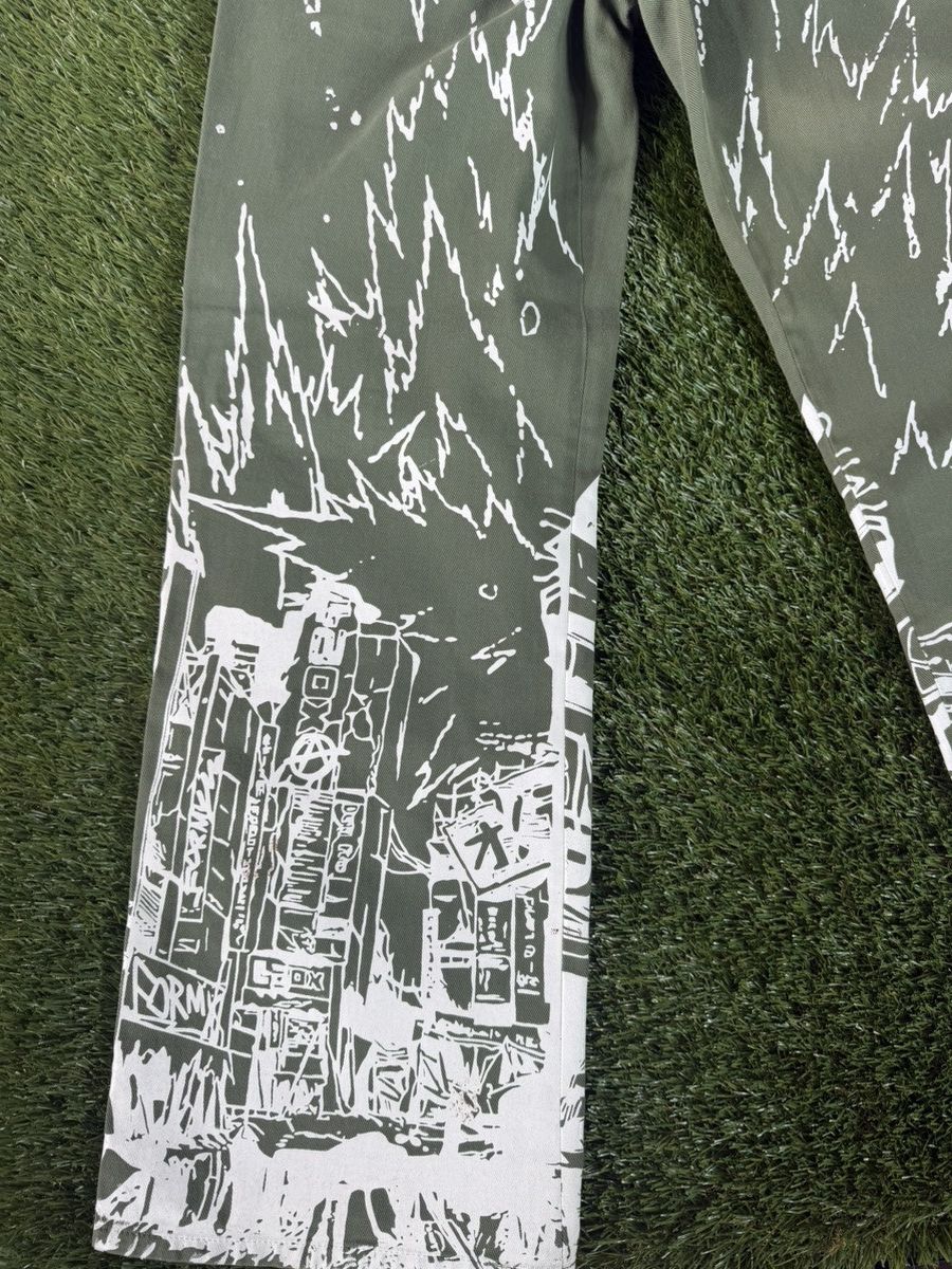 Other FORMY Studio FW20 Born To Live Graphic Pants Olive XL Size US 38 / EU 54 - 3 Thumbnail
