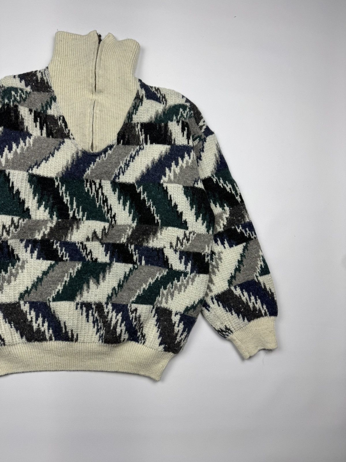 Vintage Vintgae Renato Cavalli Wool Turtleneck Sweater Size US XL / EU 56 / 4 - 3 Thumbnail