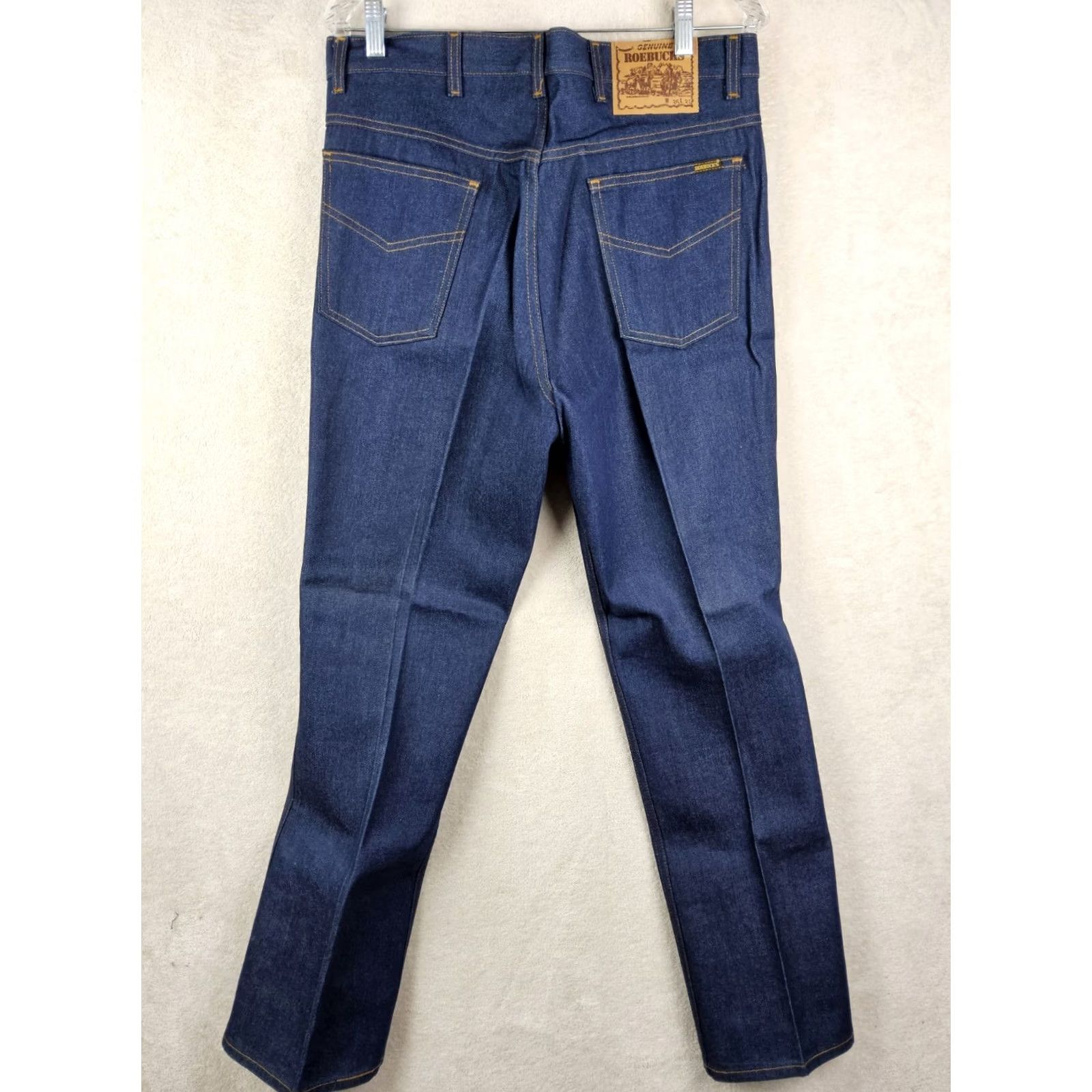 Sears VINTAGE Sears Roebucks Denim Jeans 5-Pocket USA Blue 35x31 Mens Regular Straight Shirt/Jeans? Size US 35 - 2 Thumbnail
