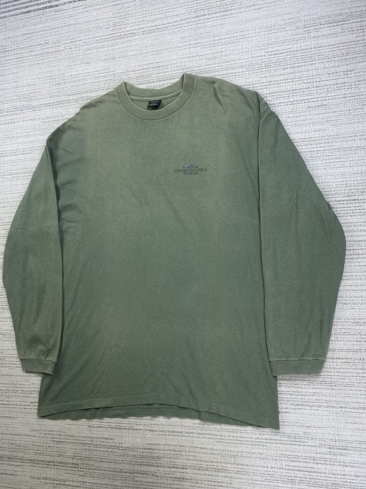 Quiksilver × Vintage Vintage Quicksilver Made In Usa Longsleeve Baggy Sweatshirt Size US L / EU 52-54 / 3 - 4 Thumbnail