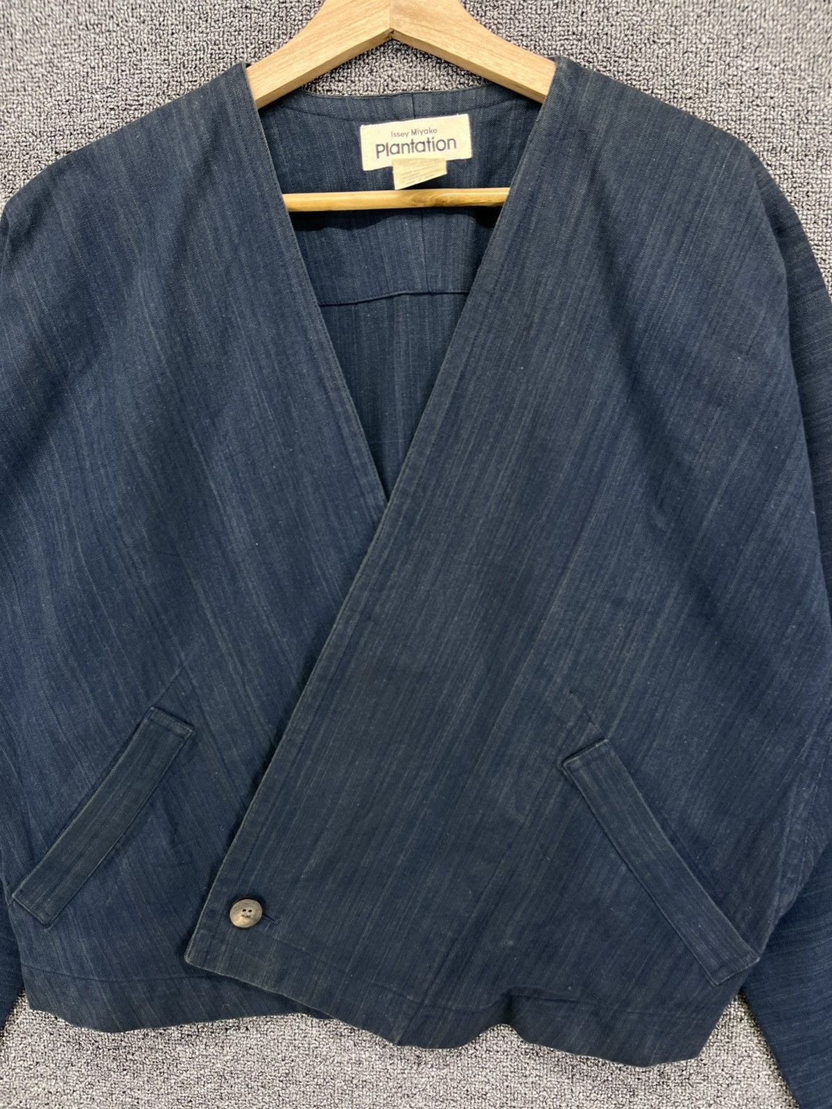 Issey Miyake Vintage Issey Miyake Plantation Cardigan Rare Denim Jacket Size M / US 6-8 / IT 42-44 - 5 Thumbnail