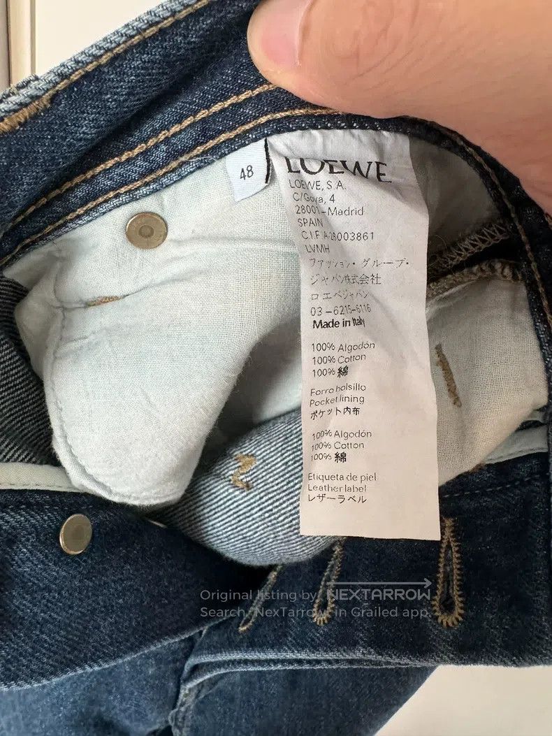 Loewe Loewe Embellished Turn-up Denim Pants Size 32" / US 10 / IT 46 - 7 Thumbnail
