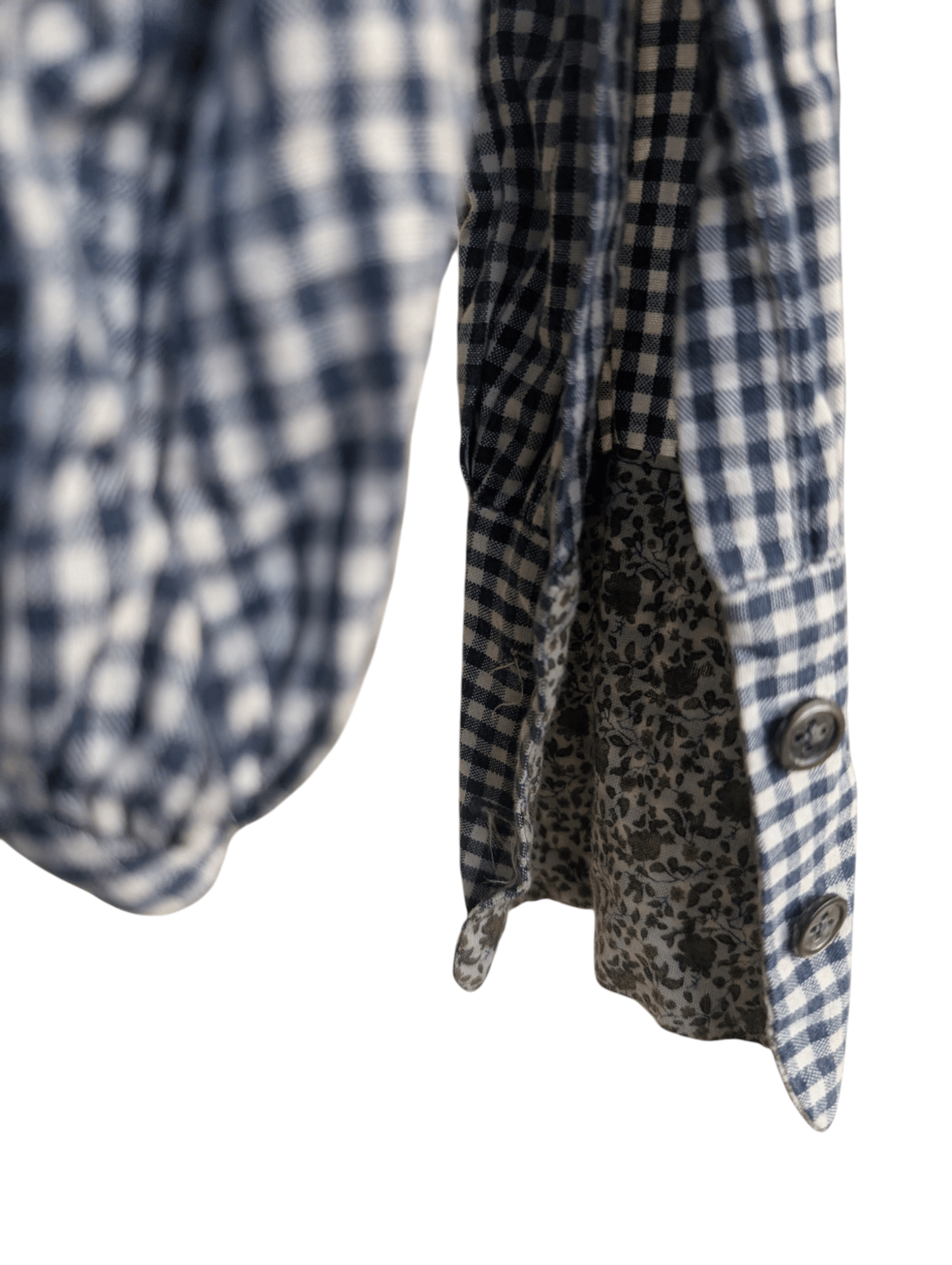 Kapital Kapital Checkered Cotton Shirt with Ruffles Size M / US 6-8 / IT 42-44 - 6 Thumbnail