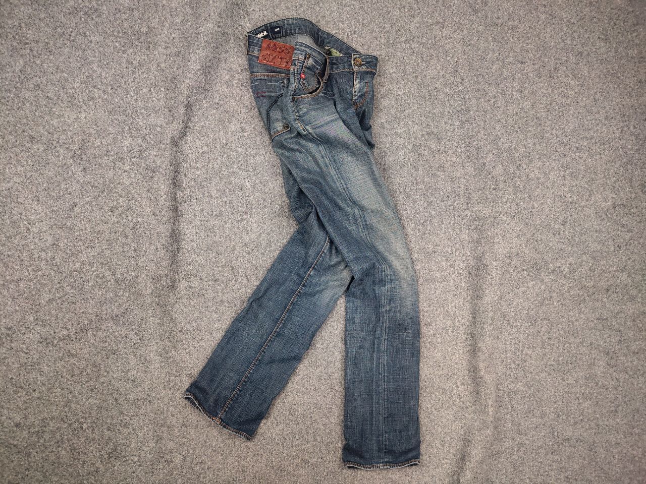 Miss Sixty Vintage Miss Sixty Y2K Style Eden Faded Denim Straight Jeans Size 31" - 1 Thumbnail