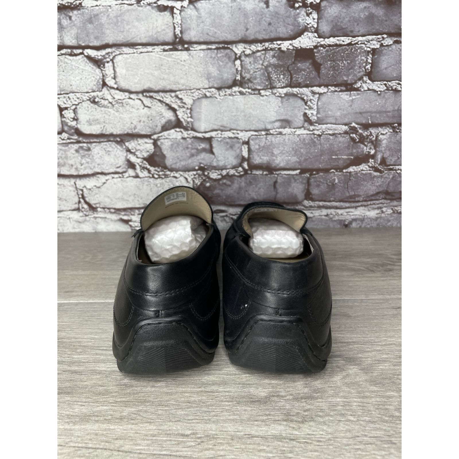 Ecco ECCO Black Leather Driving Loafers Mens Size 44 US 10-10.5 C Size US 11 / EU 44 - 5 Thumbnail