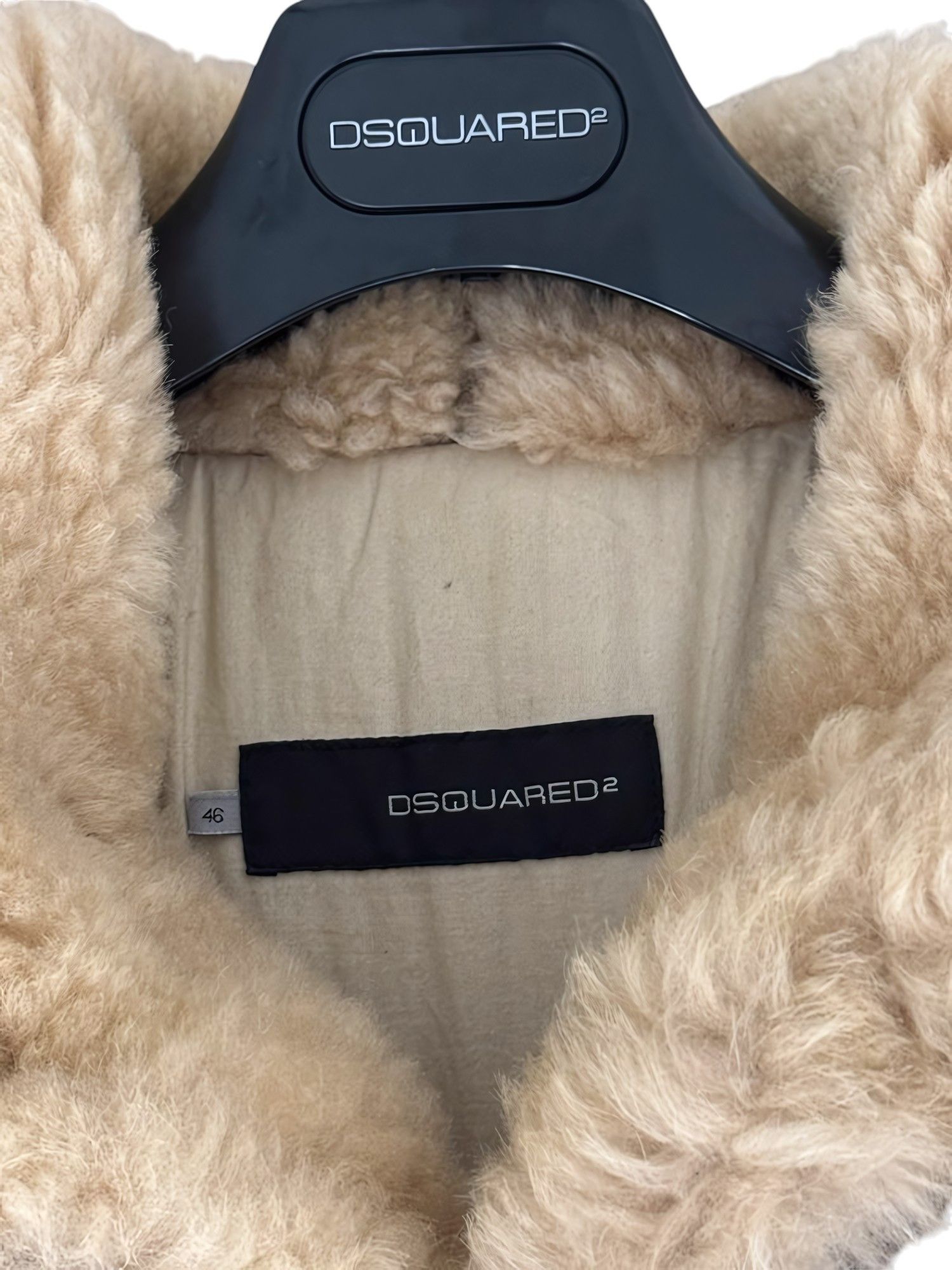 Dsquared2 ARCHIVE A/W 2003 RUNWAY SHEARLING OVERSIZED PARKA COAT Size US M / EU 48-50 / 2 - 4 Thumbnail