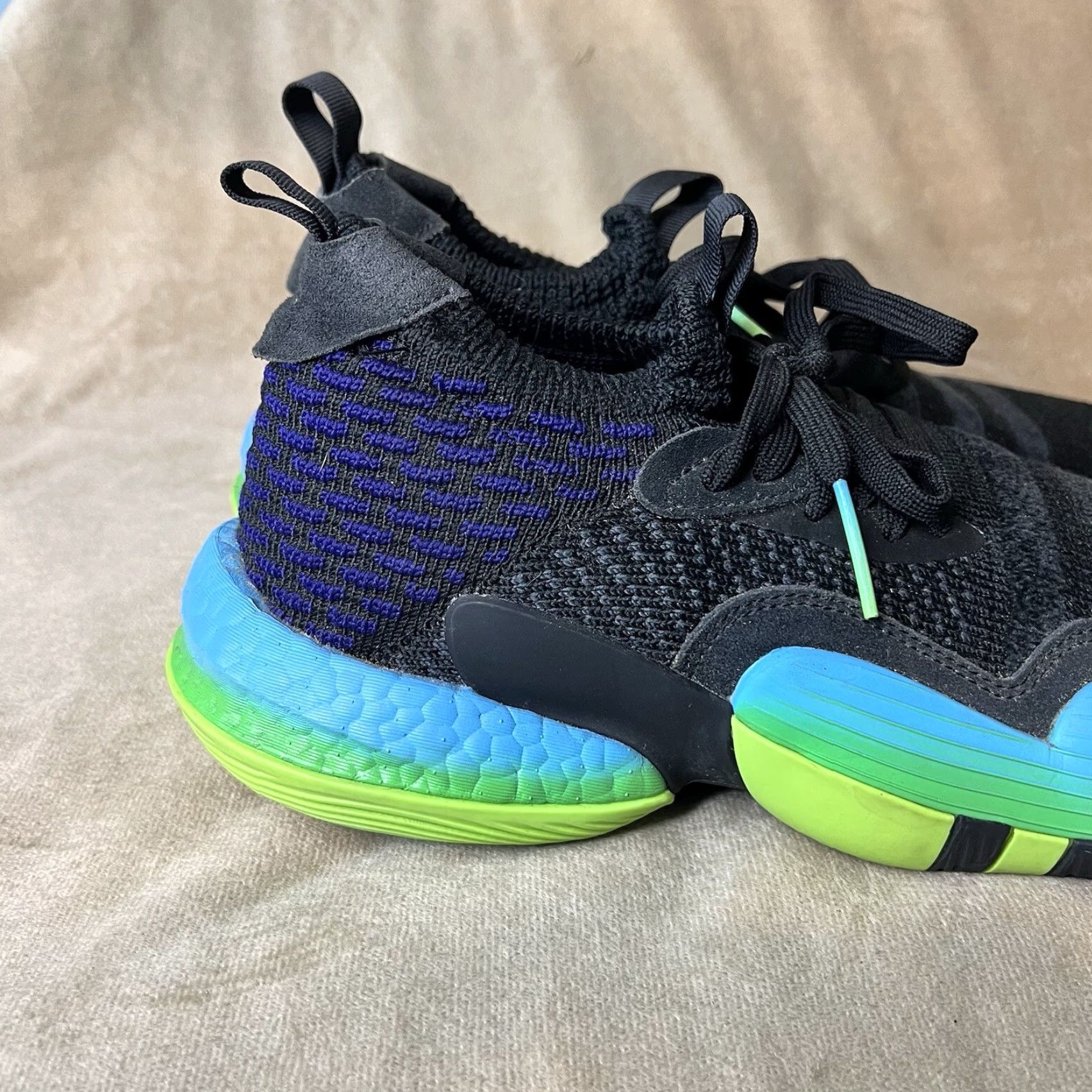 Adidas Adidas Trae Young 2.0 H06473 Black Green Blue Basketball Sneakers Mens Size 8.5 US 8.5 Durable Breathable Sneaker Sports Daywear Footwear Size US 8 / EU 41 - 4 Thumbnail