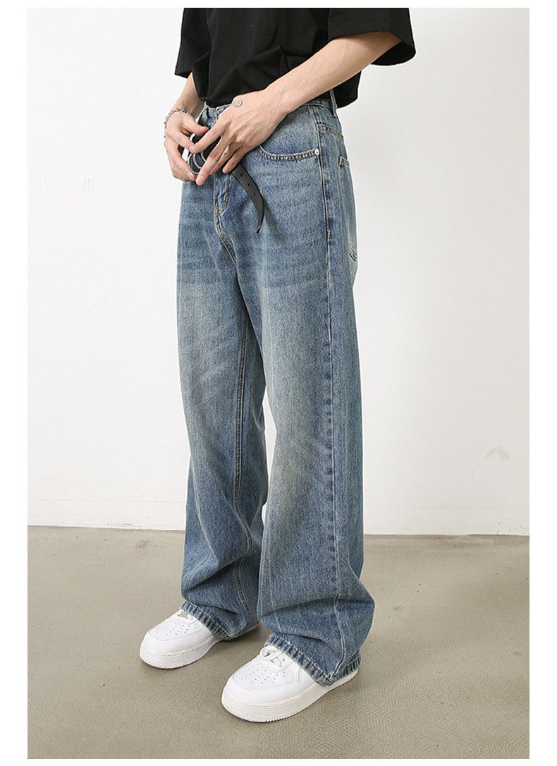 Japanese Brand × Jean Men's washed vintage straight casual jeans Size US 32 / EU 48 - 4 Thumbnail