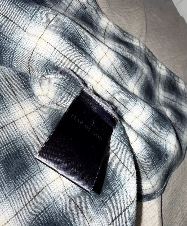 Fear of God Fear of God Black and white plaid shirt Size US XL / EU 56 / 4 - 6 Thumbnail