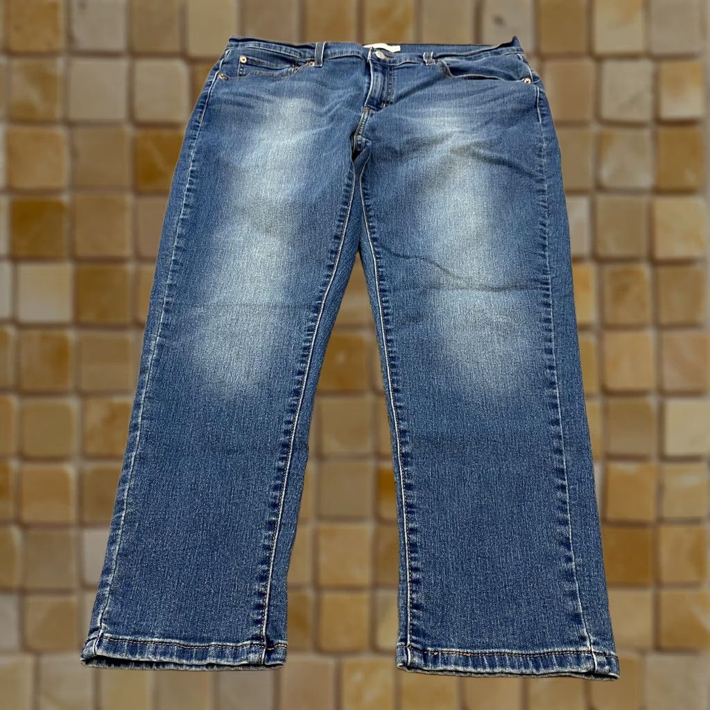 Levi's Womens Levi's Boyfriend Jeans Med Wash Blue Mid Rise Stretch Denim 32 Fits 34x27 Size 24" / US 00 / IT 34 - 1 Thumbnail