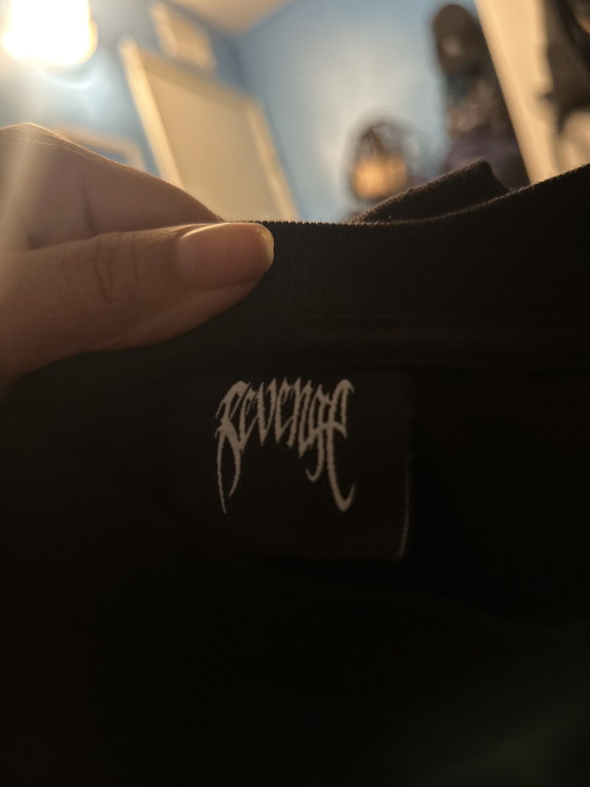 Revenge Skull Patch Denim Pants Size US 32 / EU 48 - 7 Thumbnail