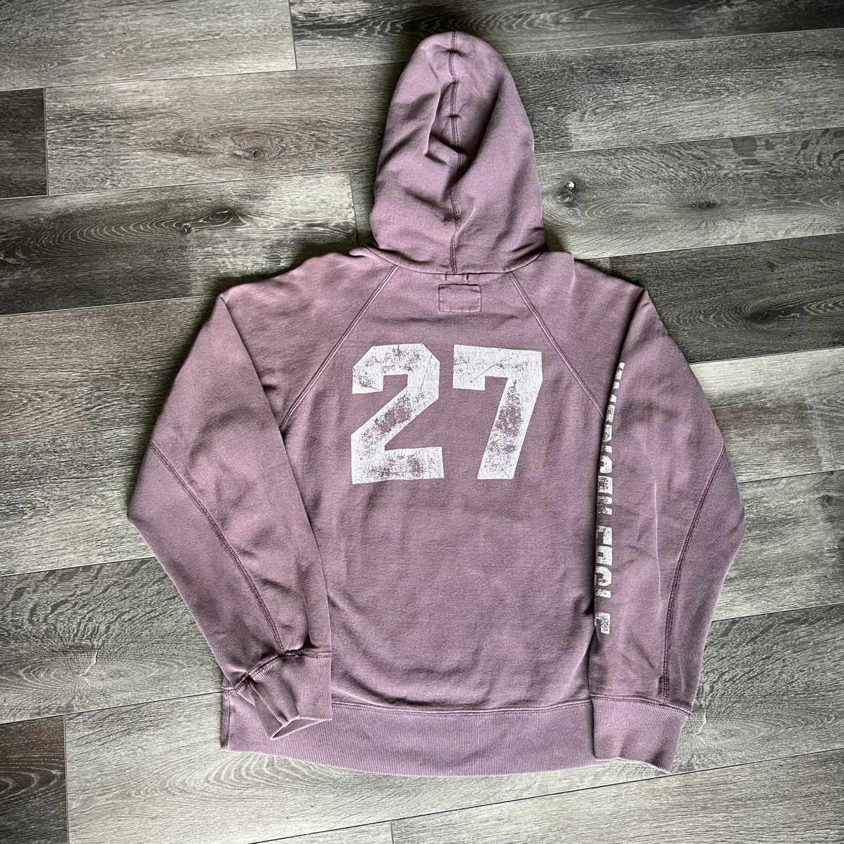 American Eagle Outfitters Vintage Y2K American Eagle Outfitters Varsity Washed Hoodie Size US M / EU 48-50 / 2 - 2 Thumbnail