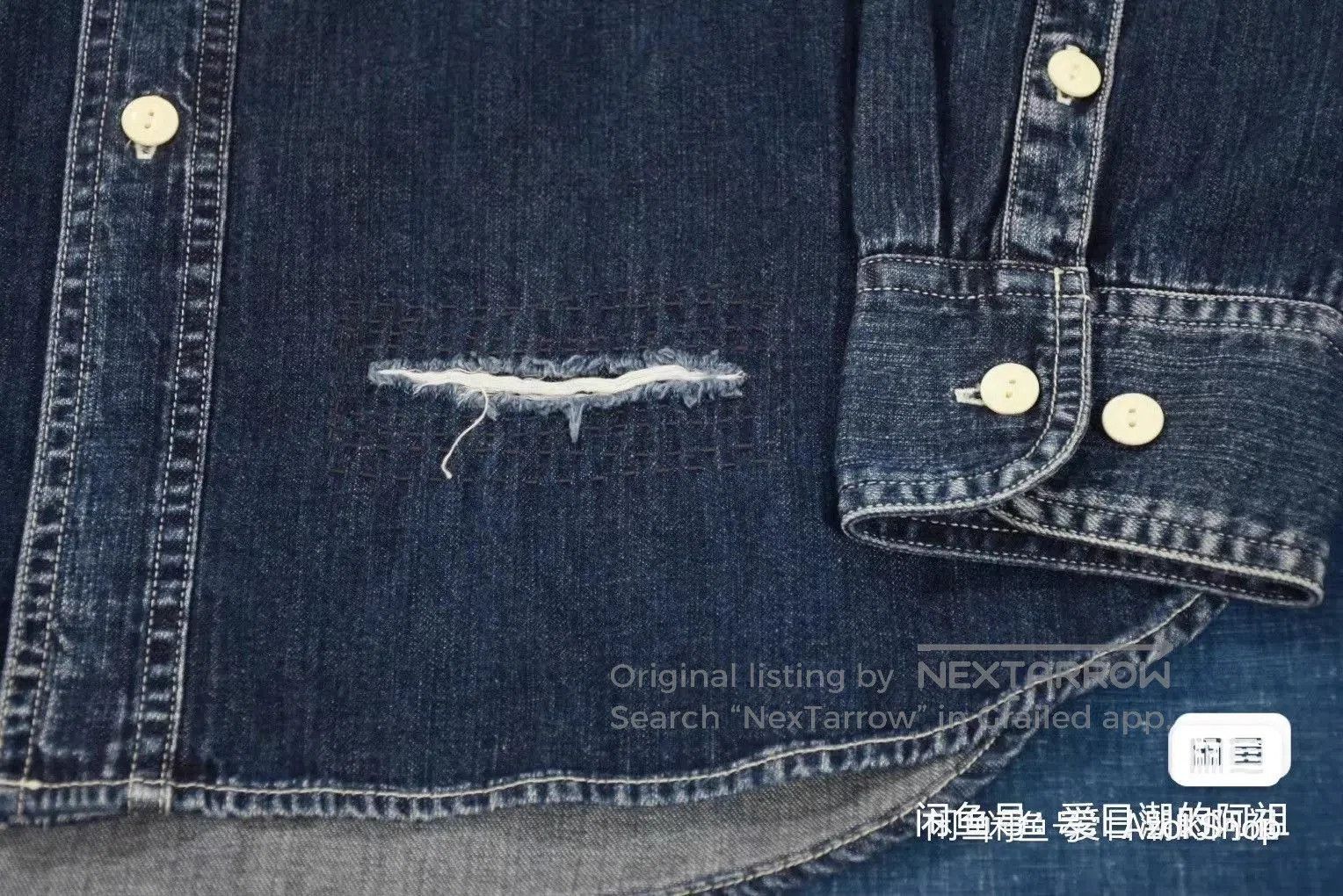 Visvim Visvim 20SS Damaged Denim Lumber Shirt. Size US L / EU 52-54 / 3 - 3 Thumbnail