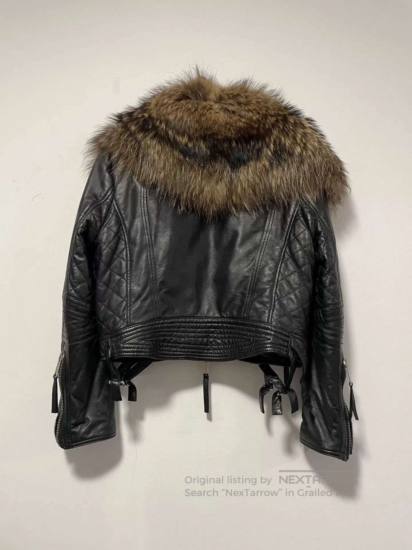 Dsquared2 Dsquared2 Oversized Collar Leather Jacket. Size L / US 10 / IT 46 - 2 Thumbnail