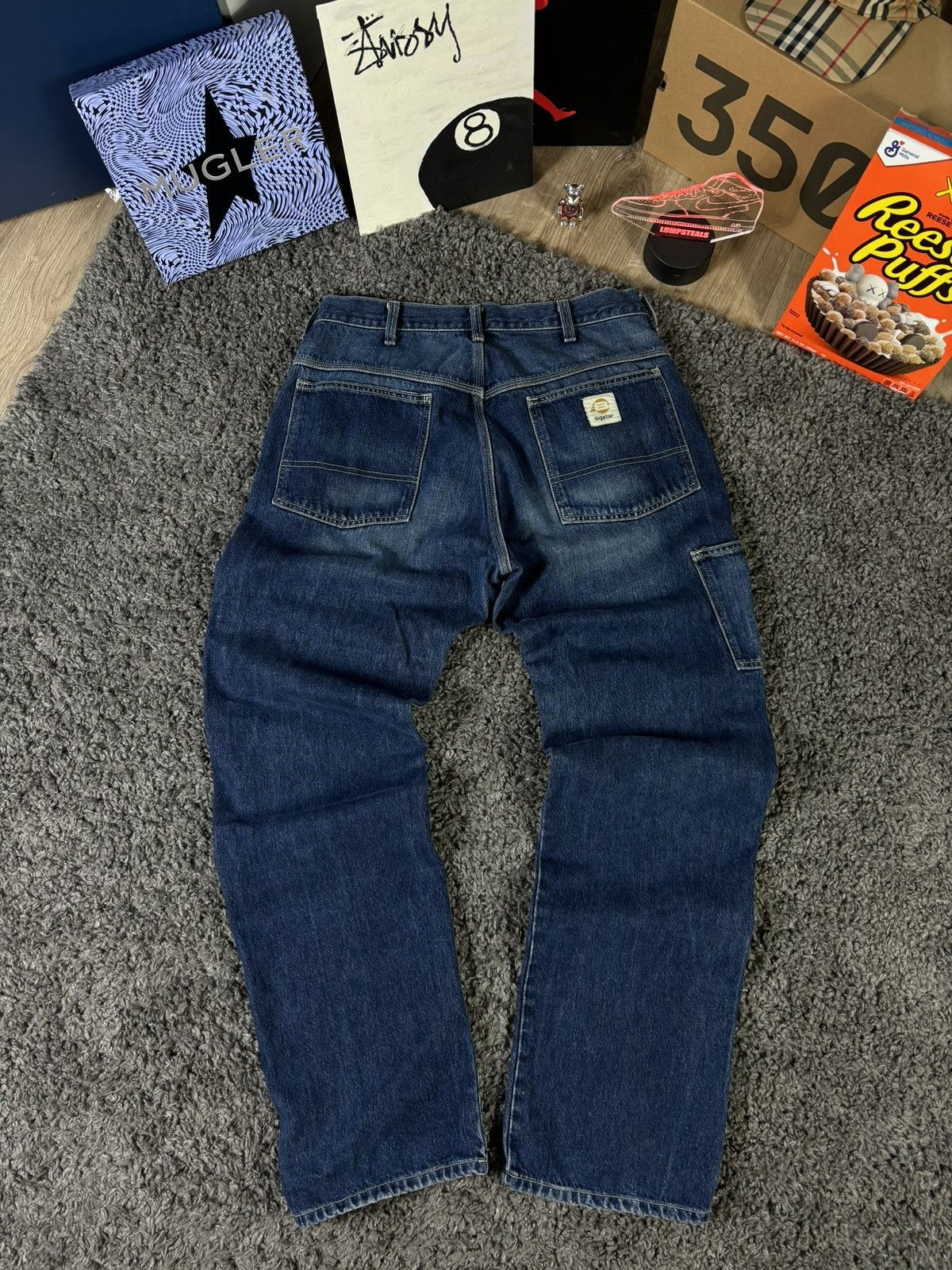 Big Star × Japanese Brand × Vintage Baggy Denim Big Star USA Pants Double Knee 90s Size US 34 / EU 50 - 1 Thumbnail
