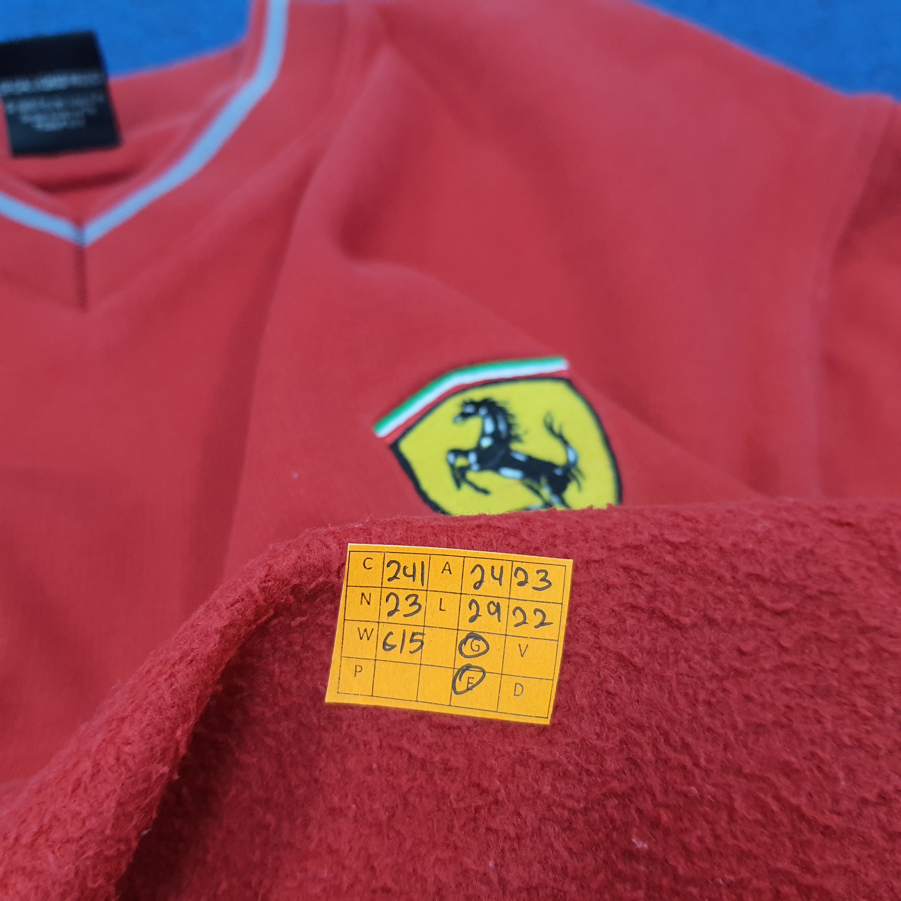 Ferrari Vintage Ferrari Embroidery Motorsports Sweatshirt C241N23 Size US L / EU 52-54 / 3 - 12 Thumbnail