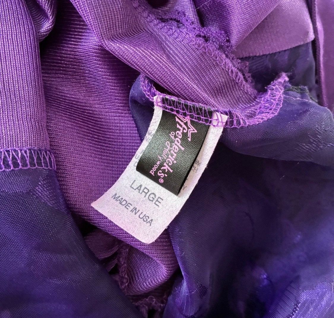 Other 80s Frederick’s of Hollywood Purple Lingerie Camisole Set Size ONE SIZE - 5 Thumbnail