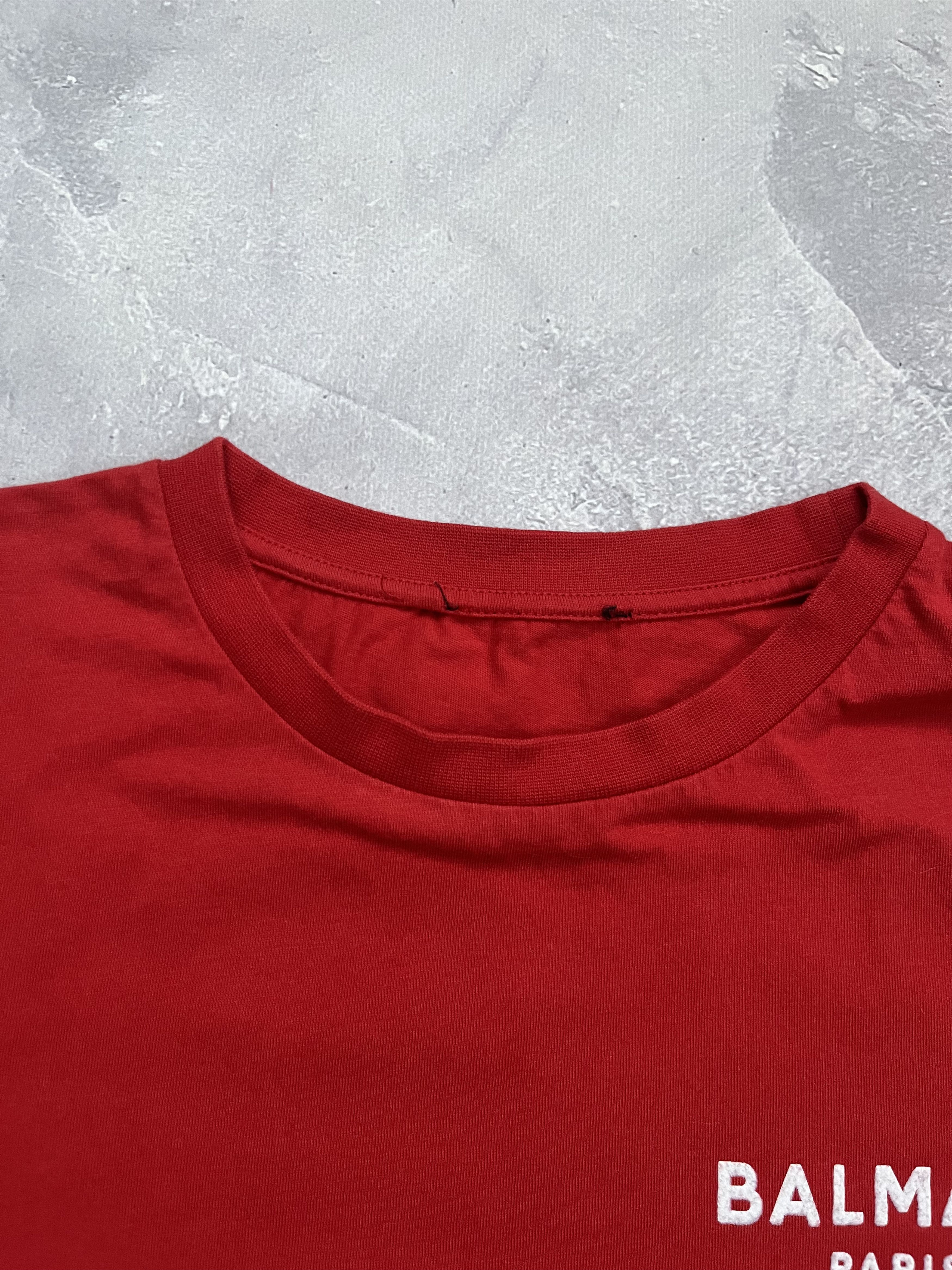 Balmain BALMAIN T-Shirt Red Women Small Logo Size S / US 4 / IT 40 - 3 Thumbnail