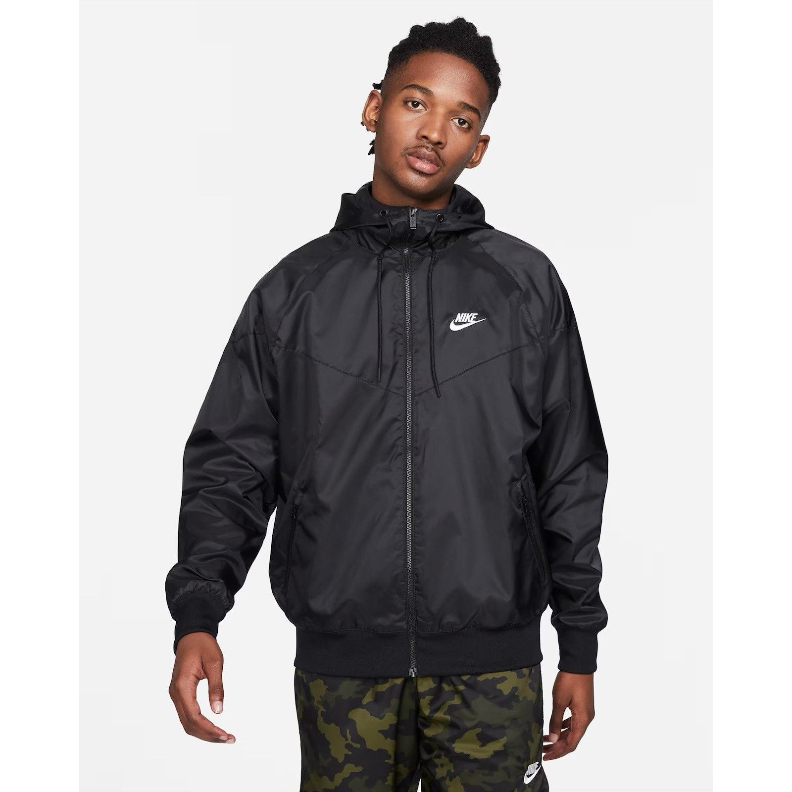 Nike Nike Windrunner Full Zip Hoodie Windbreaker Black Medium Size US M / EU 48-50 / 2 - 1 Thumbnail