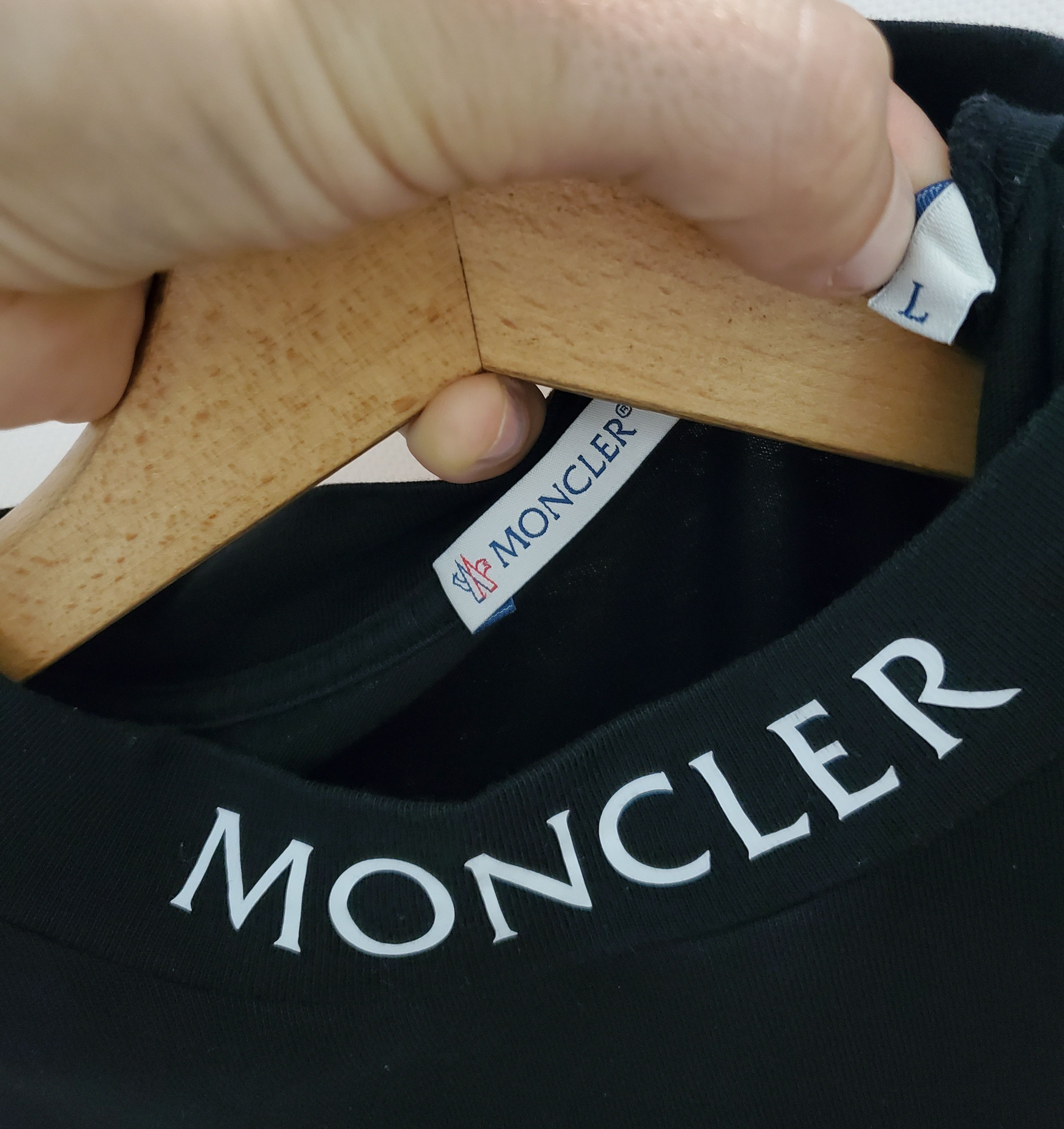 Moncler Moncler Collar Logo T- Shirt Black New condition L Size US L / EU 52-54 / 3 - 4 Thumbnail