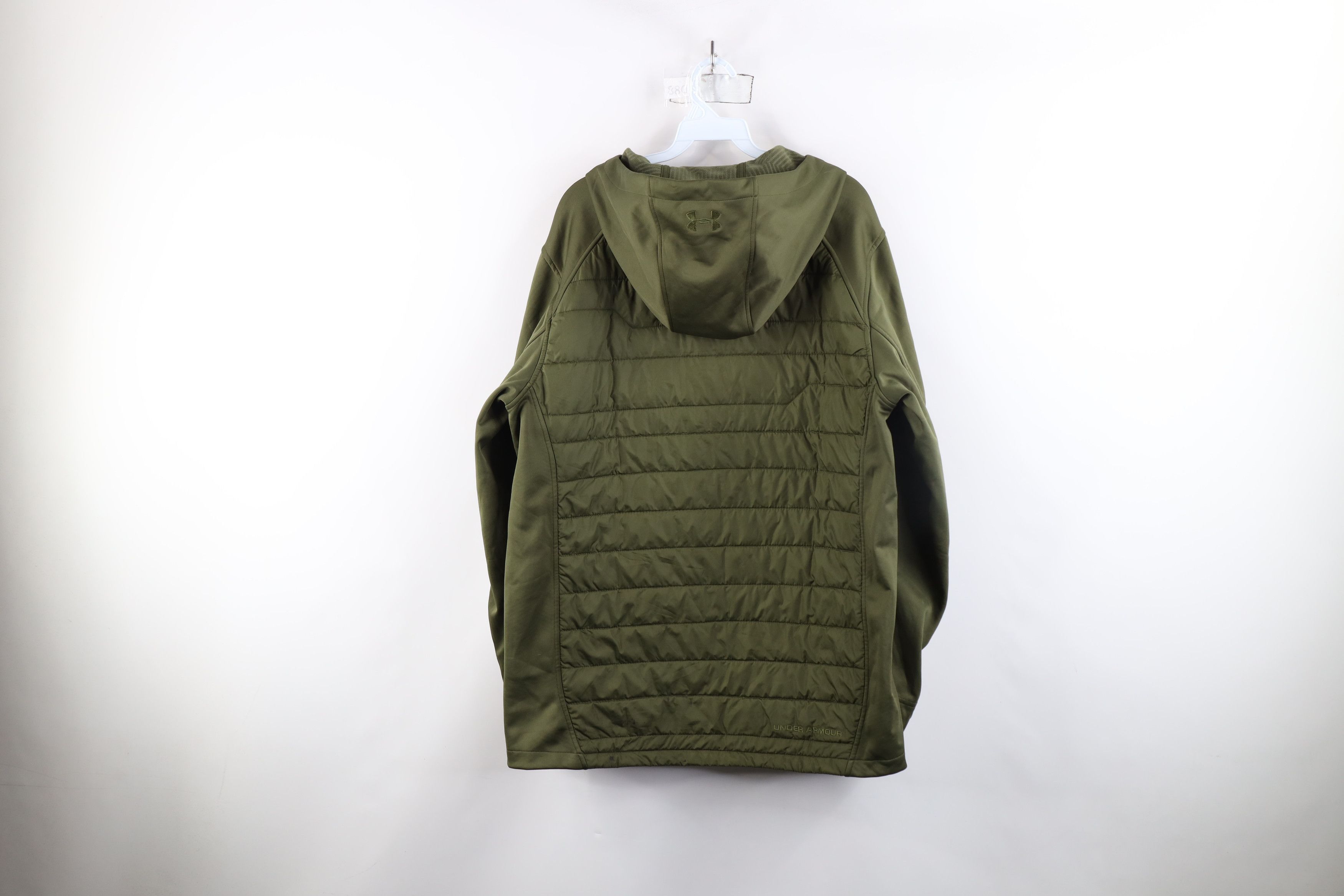 Under Armour × Vintage Under Armour Storm Infrared Cold Gear Hooded Jacket Green Size US L / EU 52-54 / 3 - 13 Thumbnail