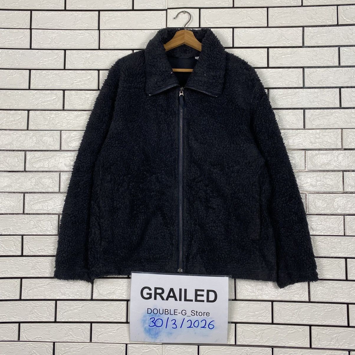 Vintage Wool Bomber Jacket High Collar Uniqlo Undercover