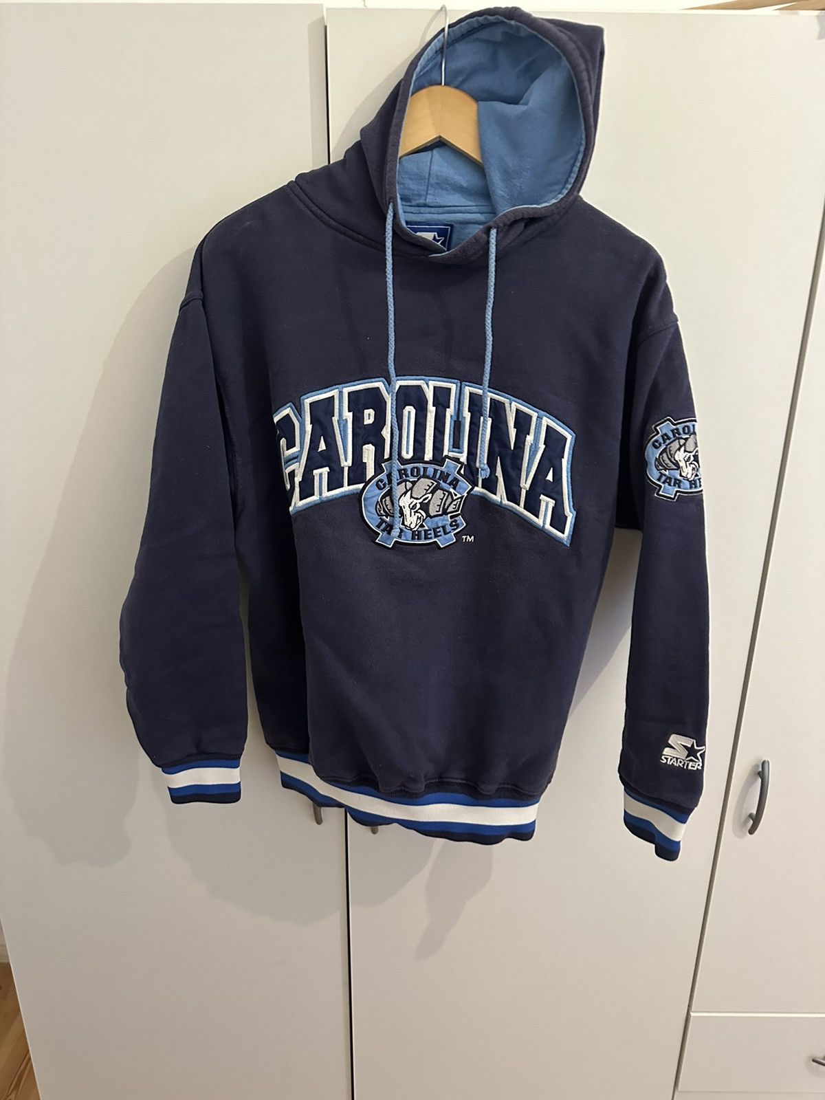 Starter Starter Hoodie Pullover North Carolina Size M Tar Heels Size US M / EU 48-50 / 2 - 3 Thumbnail
