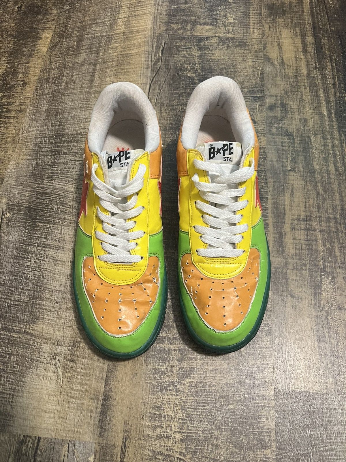 Bape × Nigo Multi-Color Bapesta Shoes Size US 11 / EU 44 - 3 Thumbnail