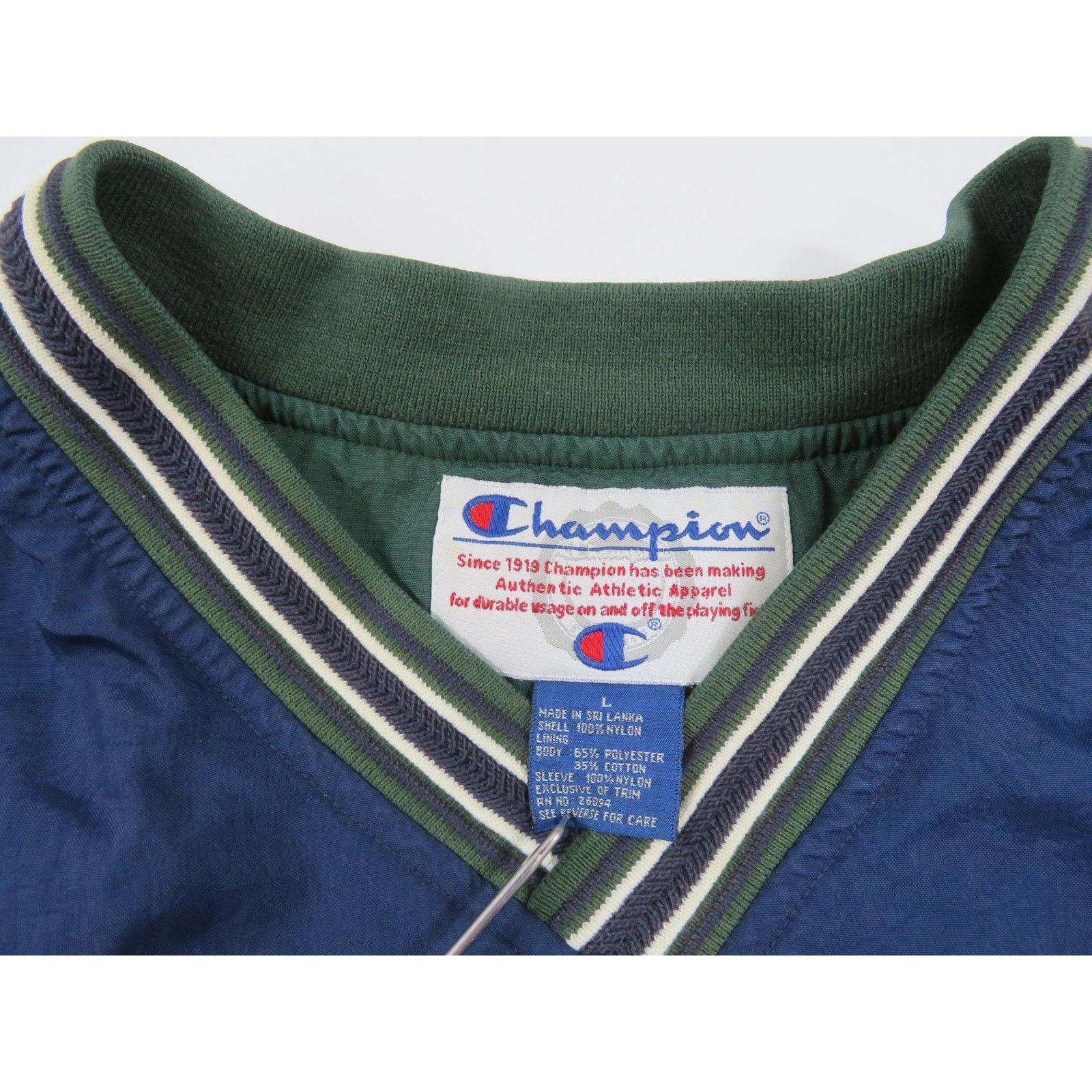 Champion Champion Spellout Pullover Windbreaker Jacket Blue L 1990s Size US L / EU 52-54 / 3 - 3 Thumbnail