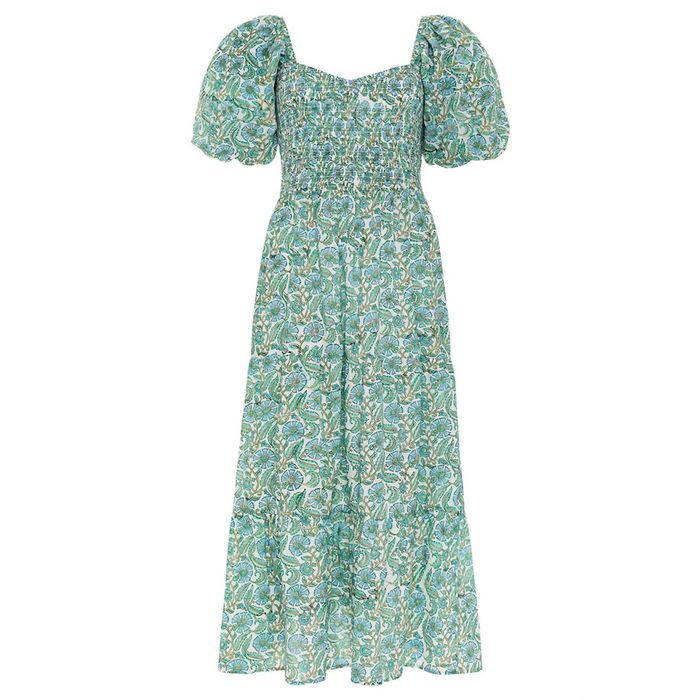 Anna Cate Mae Midi Dress In Teal/blue | Grailed