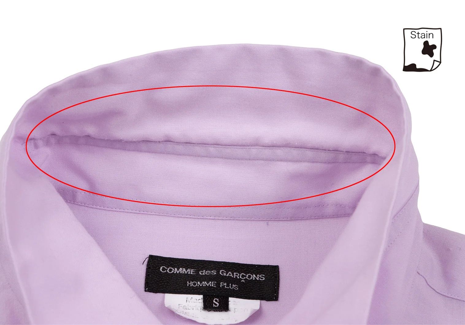 Comme des Garcons Homme Plus Polyester Basic Shirt in Purple Size S Size US S / EU 44-46 / 1 - 4 Thumbnail