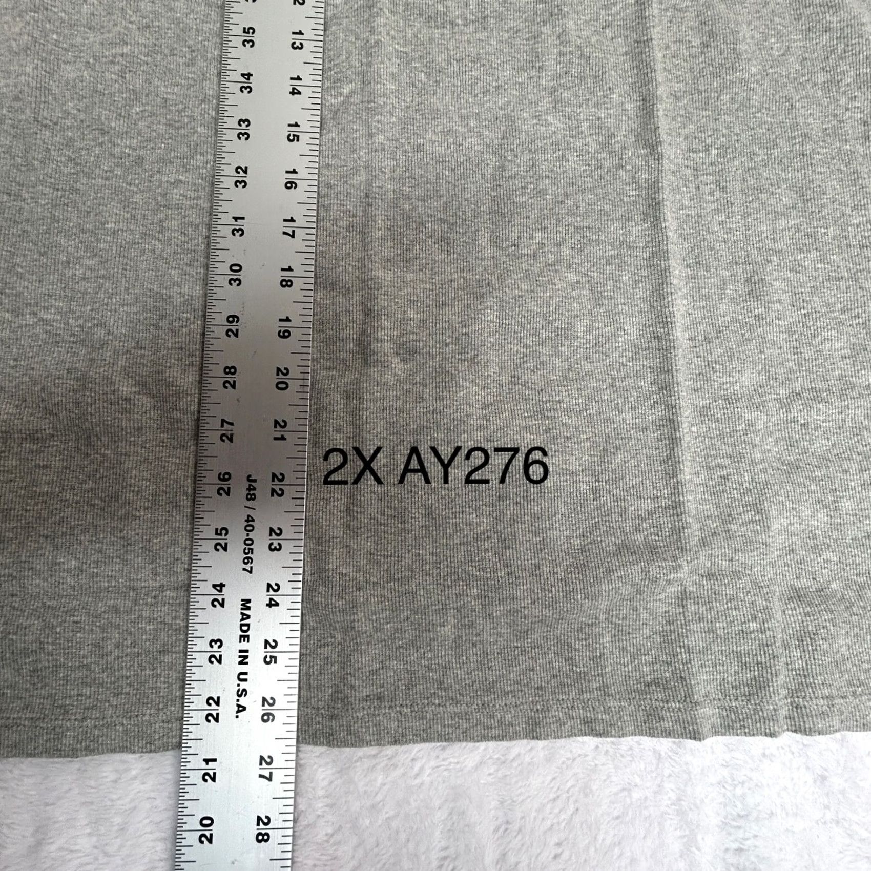 J.Crew J.Crew Women's Ribbed Cotton Tank Top 2X Gray Scoop Neck Casual Sleeveless Tank Top Size XXL / US 16-18 / IT 52-54 - 5 Thumbnail