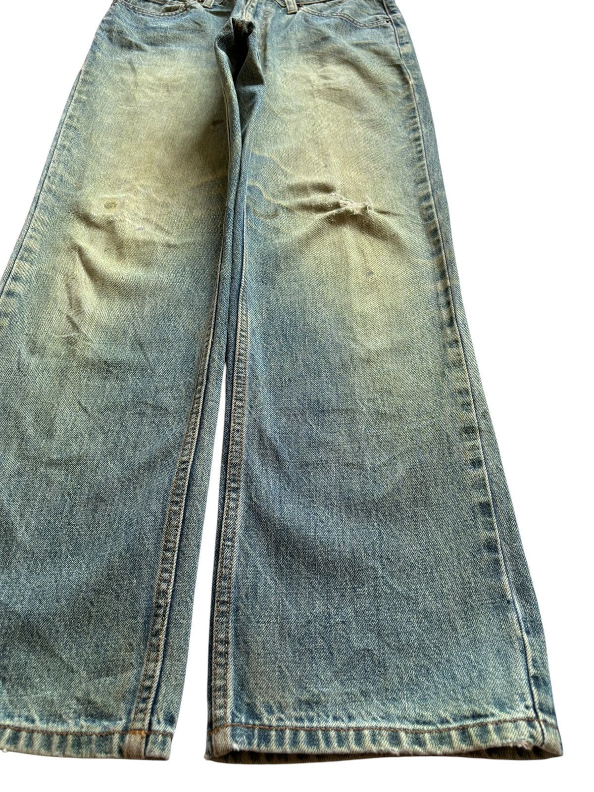 Japanese Brand Vintage Japanese Brand Sick Mud Wash Distressed Loose Jeans Size US 30 / EU 46 - 7 Thumbnail