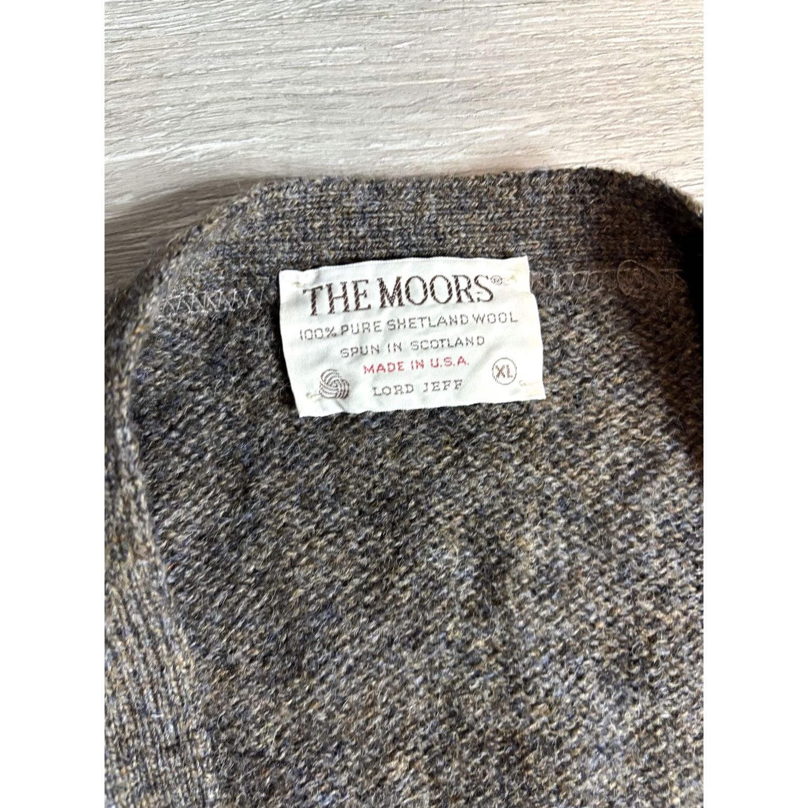 Vintage VINTAGE Lord Jeff Cardigan Mens XL Gray Wool Button Front Pockets 70s Size US XL / EU 56 / 4 - 4 Thumbnail