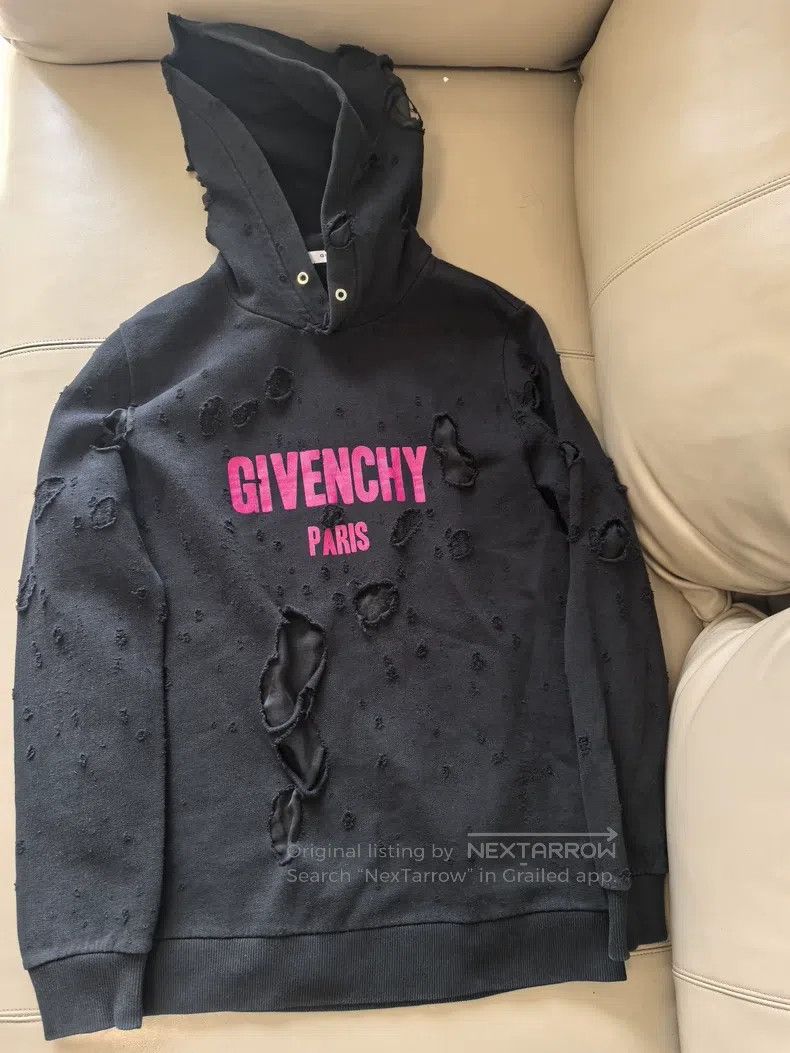 Givenchy Givenchy Big destruction hooded hoodie Size US XS / EU 42 / 0 - 1 Thumbnail