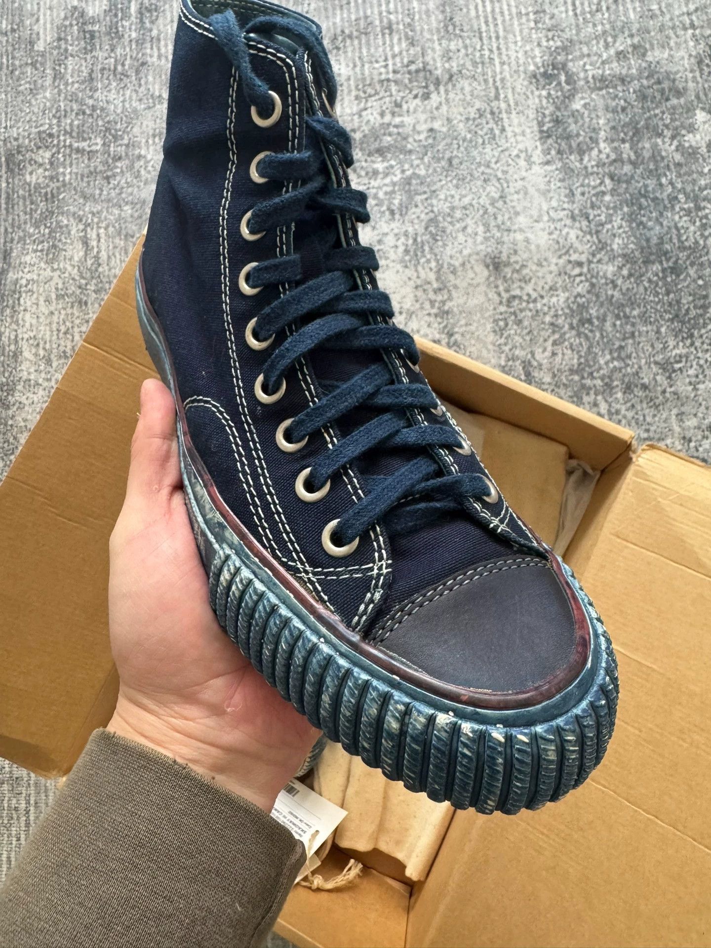 Visvim VISVIM 22AW ICT SKAGWAY HI Indigo Sneaker US8 Size US 8 / EU 41 - 1 Thumbnail