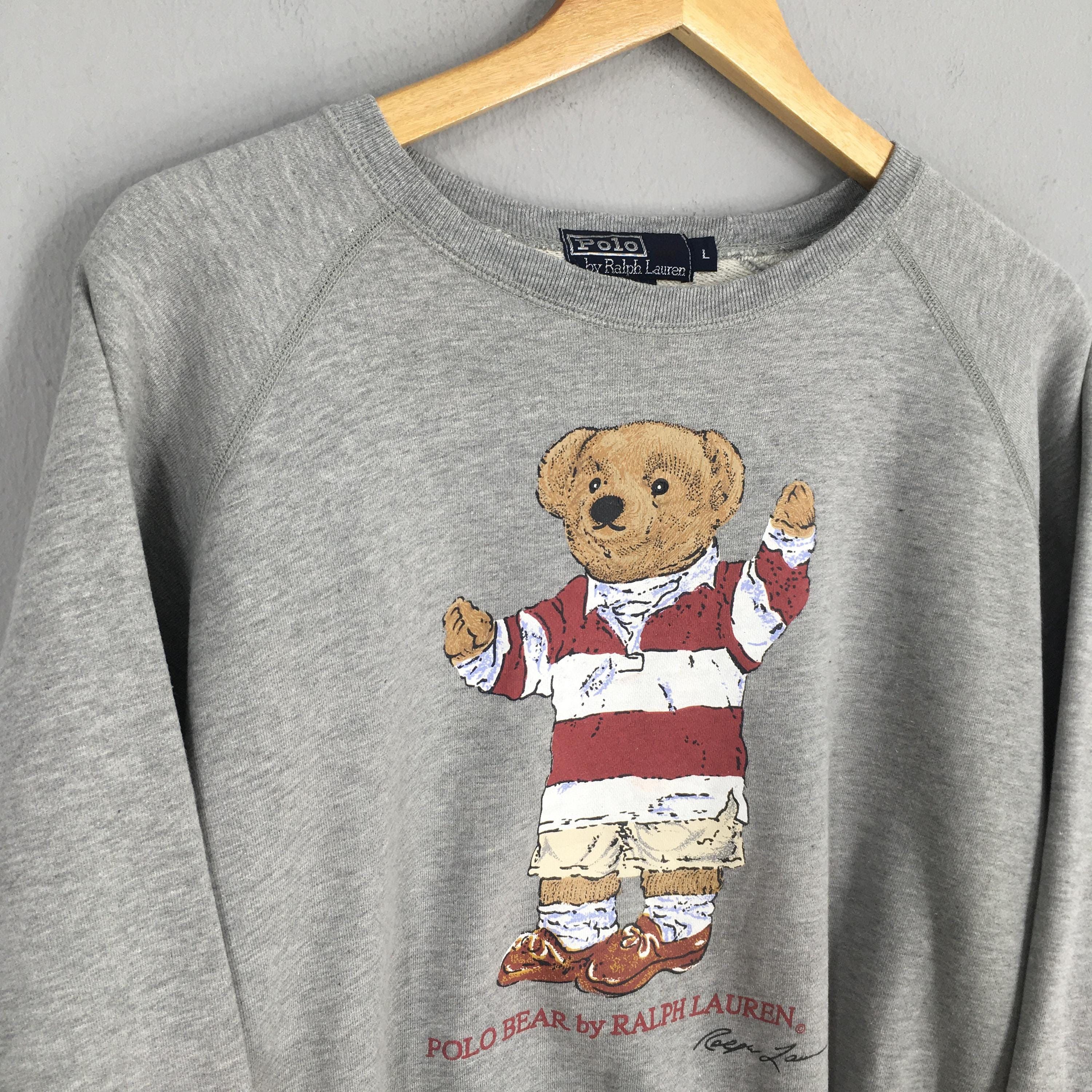 Polo Ralph Lauren Vintage 90s Polo Bear Polo Ralph Lauren Sweatshirt Large Size US L / EU 52-54 / 3 - 3 Thumbnail